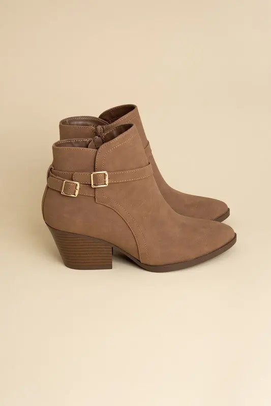 Nadine Ankle Buckle Boots - Scarlett's Riverside Boutique