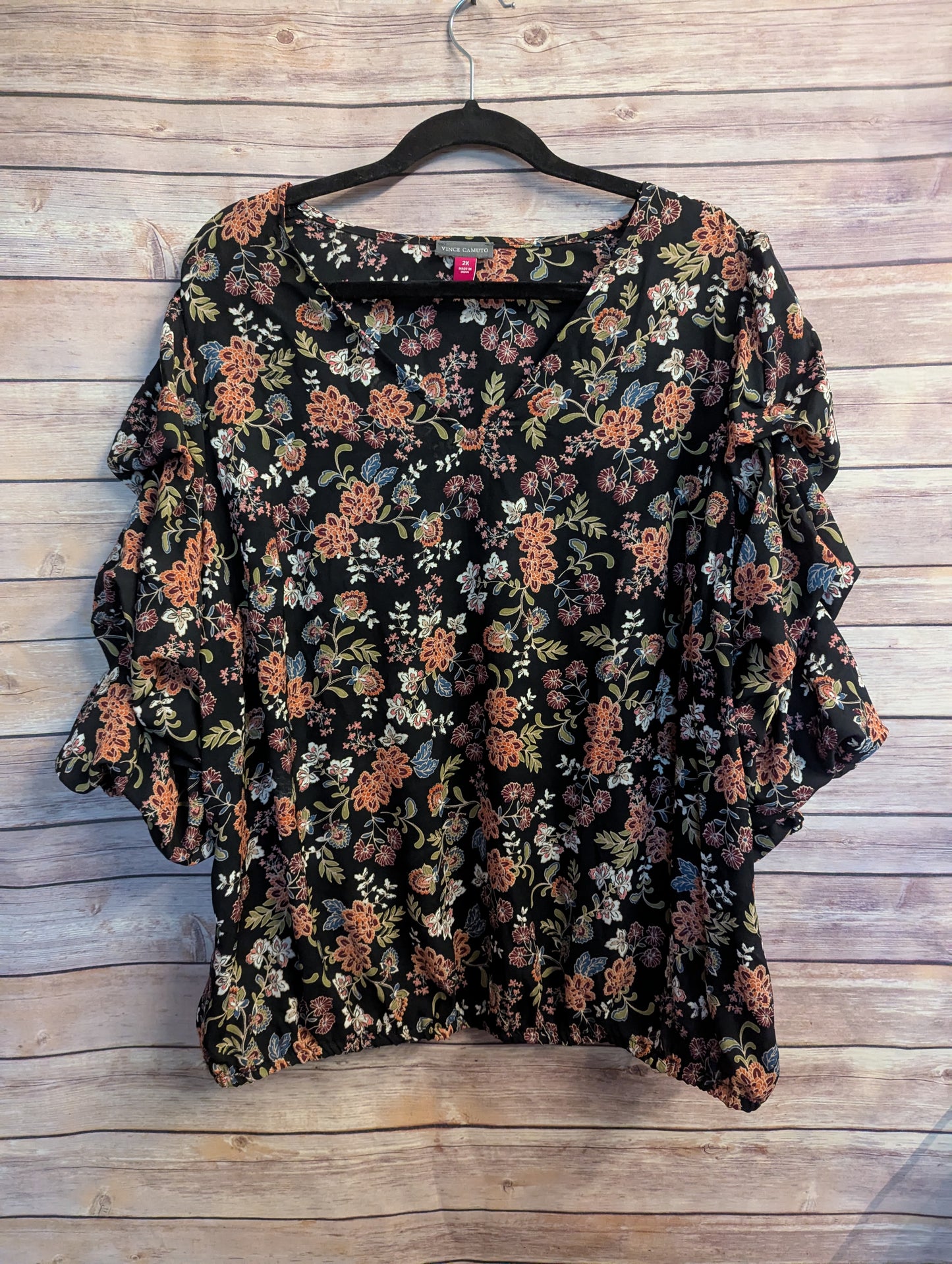 Vince Camuto, 2xl
Women's Plus Size Printed V-Neck Bubble Sleeve Top