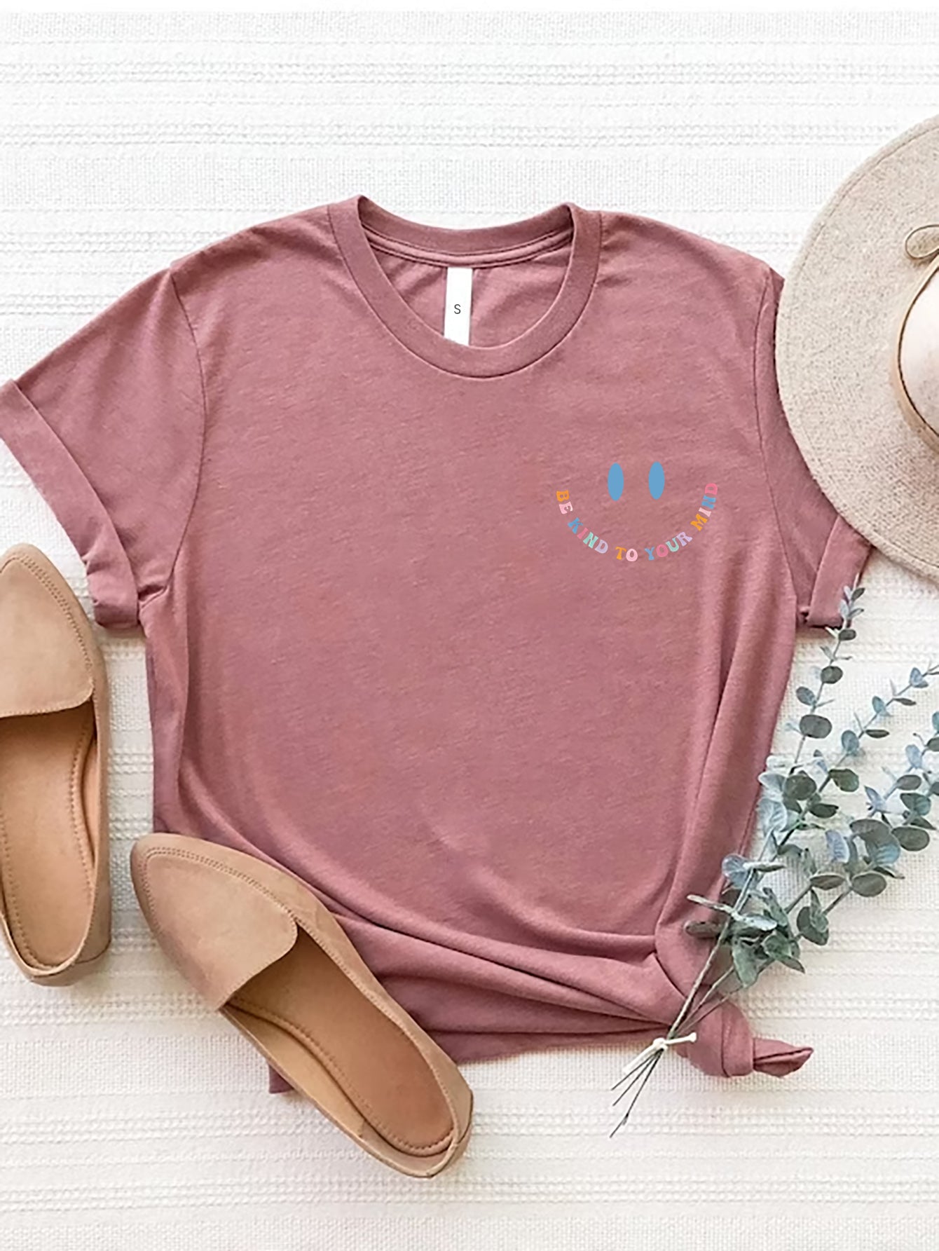 Letter Graphic Round Neck Short Sleeve T-Shirt - Scarlett's Riverside Boutique