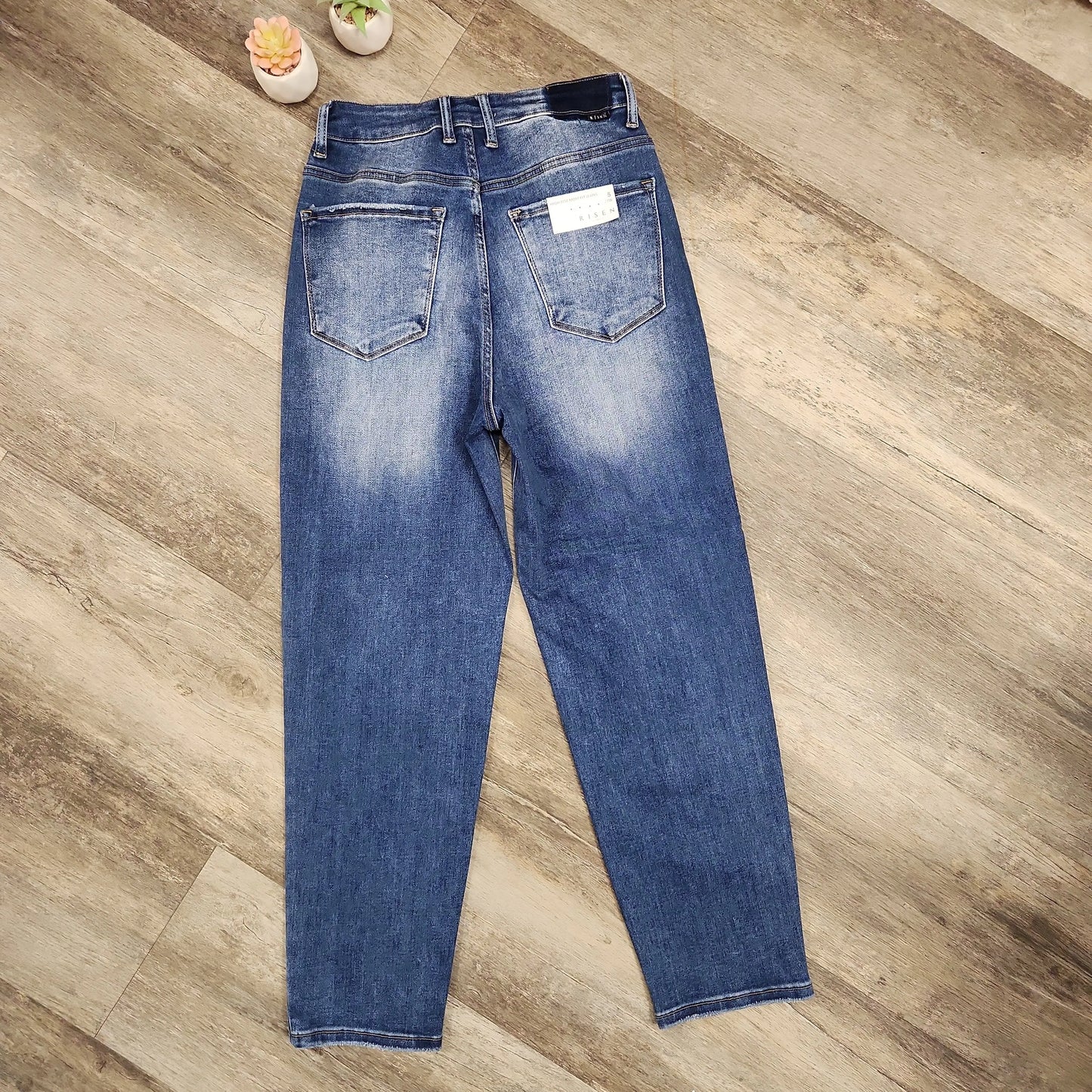 Risen High Rise Mom Fit Jeans - Scarlett's Riverside Boutique