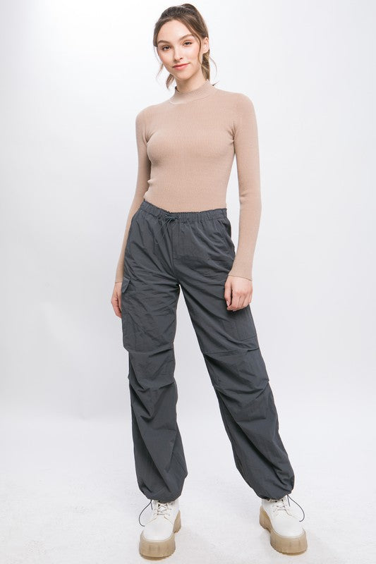 Loose Fit Parachute Cargo Pants - Scarlett's Riverside Boutique
