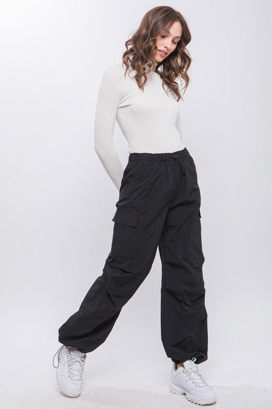 Loose Fit Parachute Cargo Pants - Scarlett's Riverside Boutique