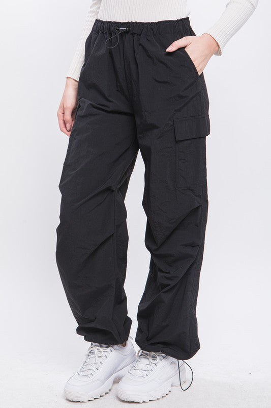 Loose Fit Parachute Cargo Pants - Scarlett's Riverside Boutique