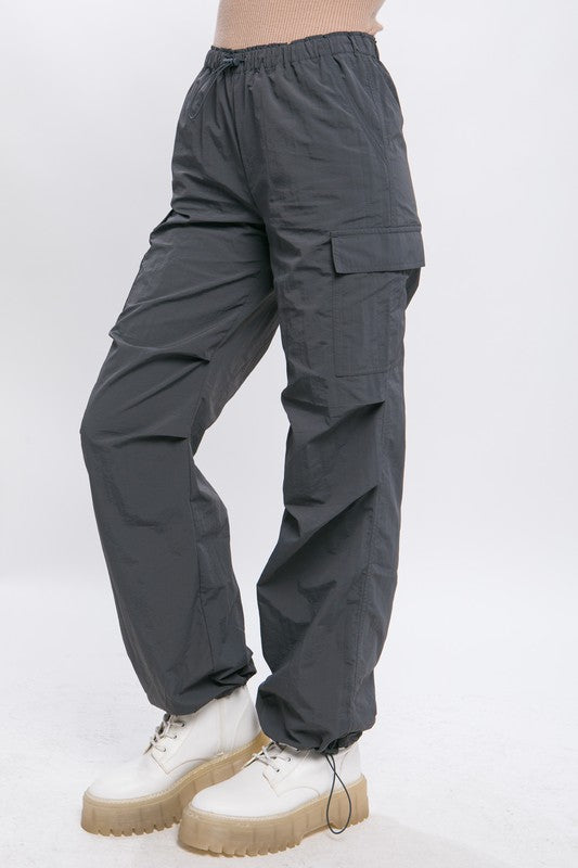 Loose Fit Parachute Cargo Pants - Scarlett's Riverside Boutique