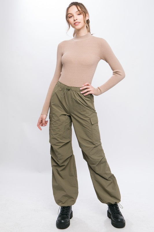 Loose Fit Parachute Cargo Pants - Scarlett's Riverside Boutique