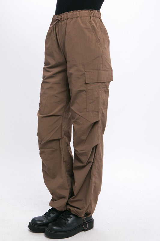 Loose Fit Parachute Cargo Pants - Scarlett's Riverside Boutique
