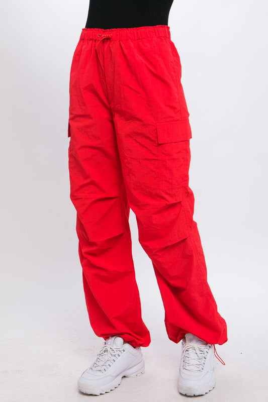 Loose Fit Parachute Cargo Pants - Scarlett's Riverside Boutique