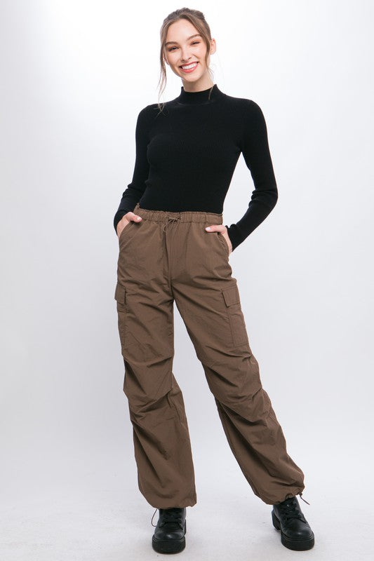 Loose Fit Parachute Cargo Pants - Scarlett's Riverside Boutique