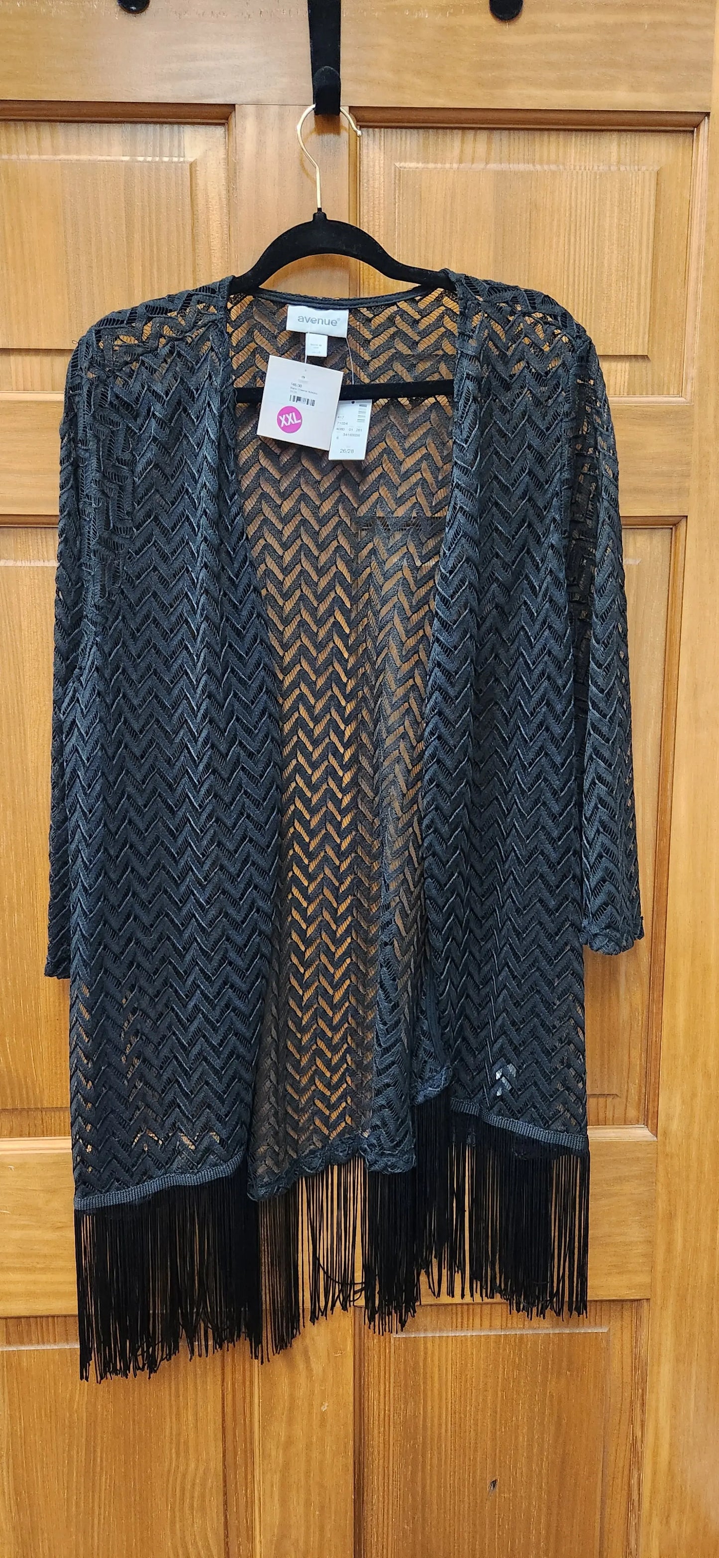 Black Chevron Kimono - Scarlett's Riverside Boutique