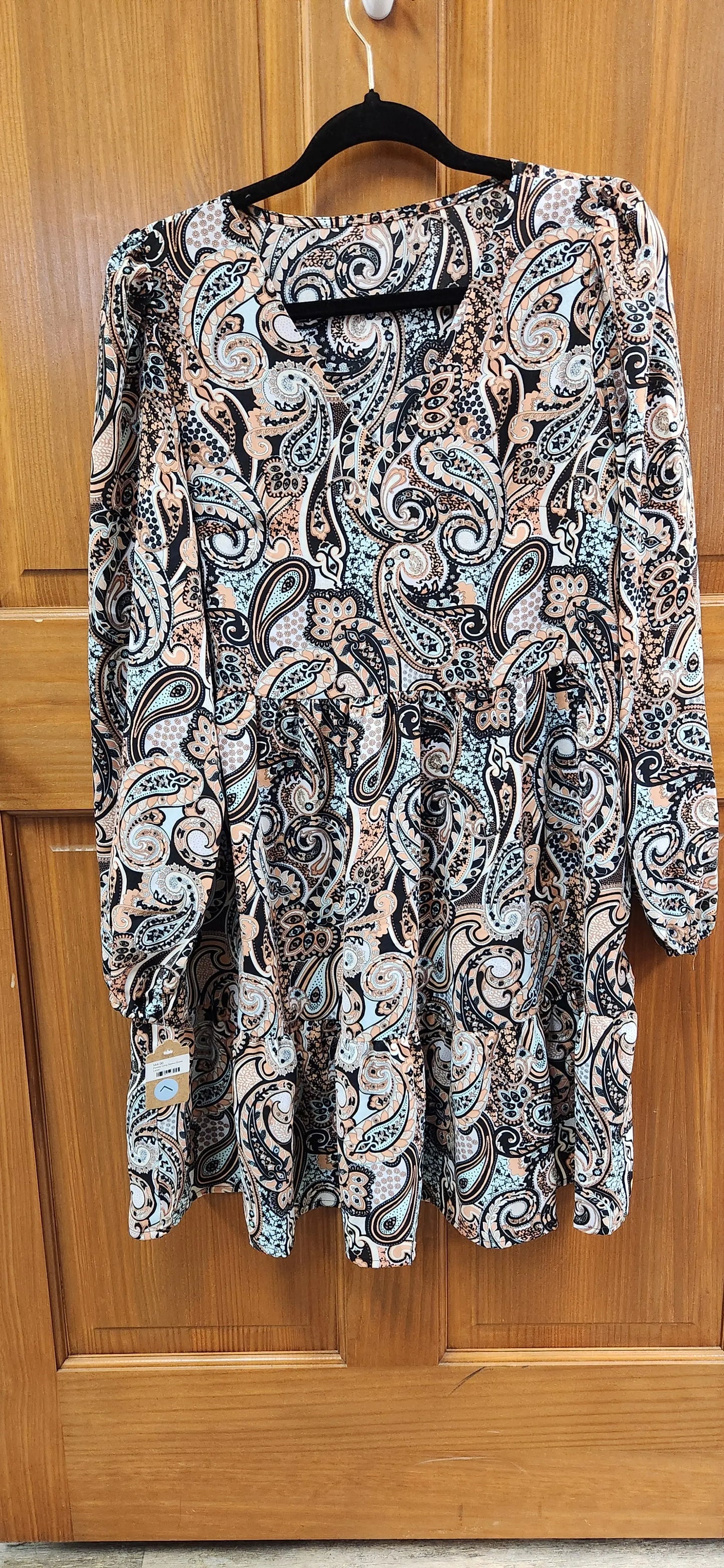Paisley Long Sleeve Dress - Scarlett's Riverside Boutique