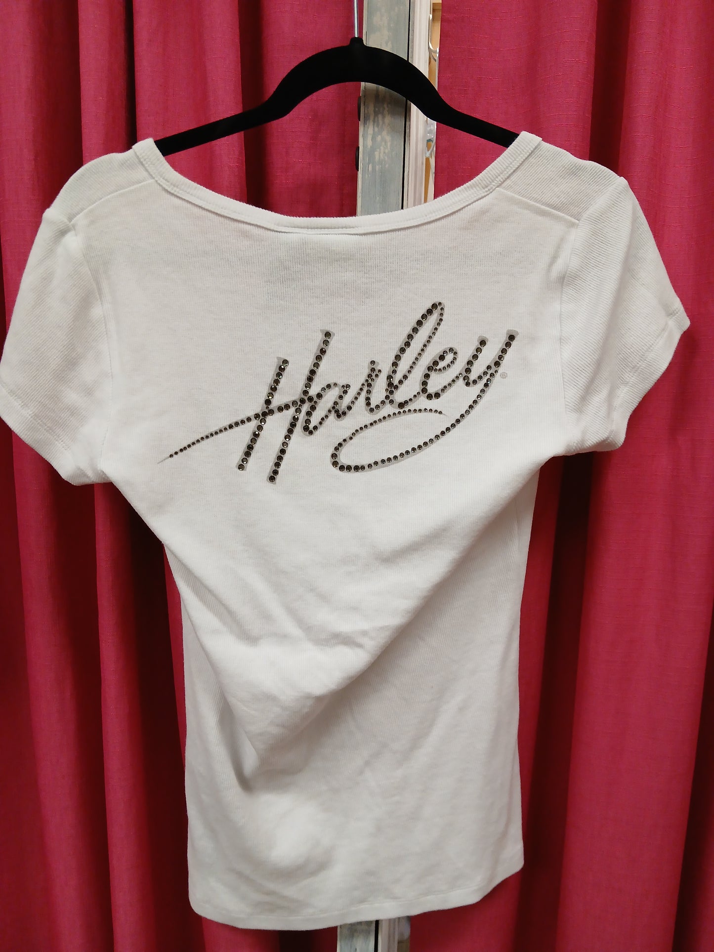 White Harley Davidson Shirt - Scarlett's Riverside Boutique