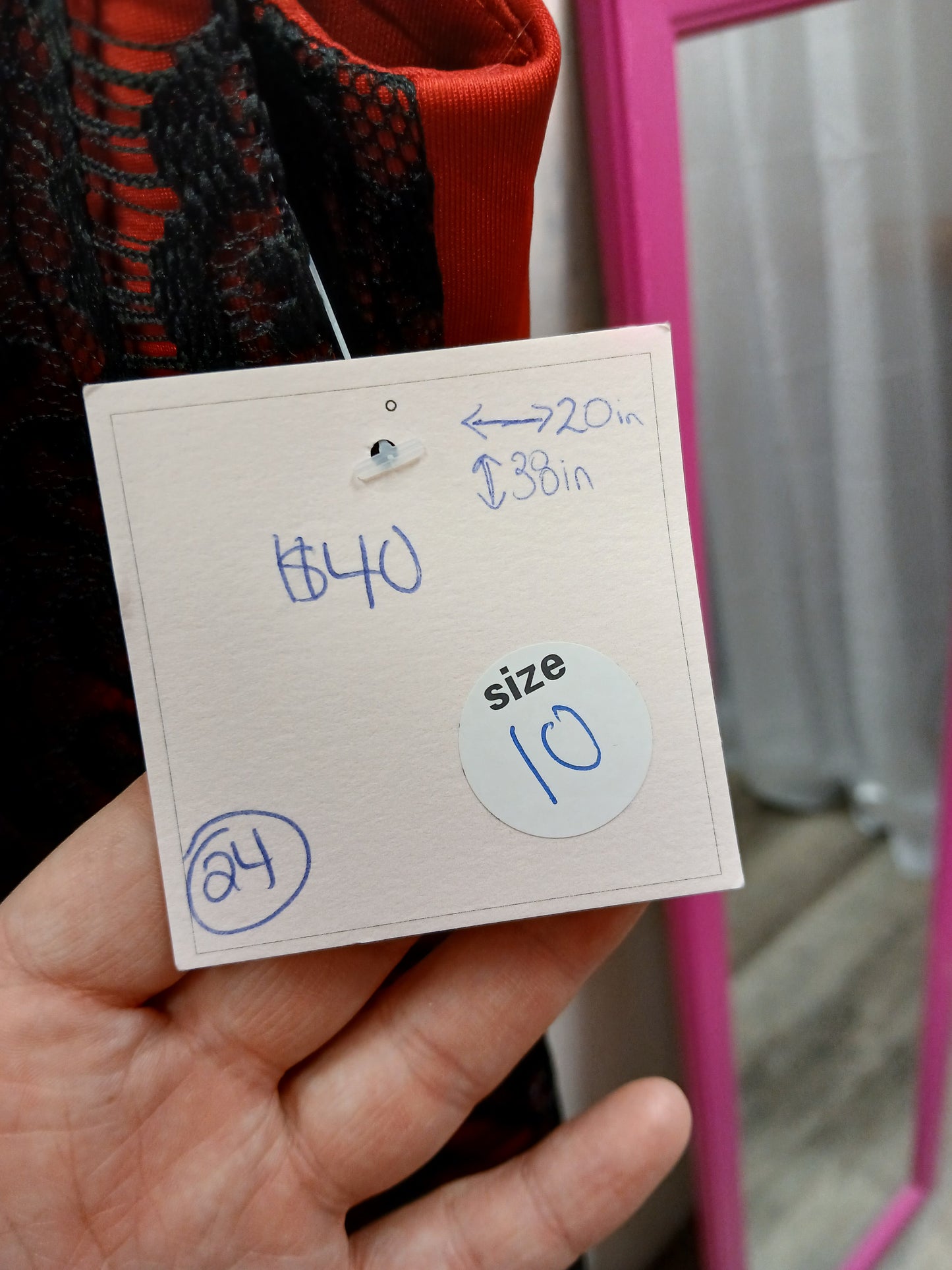 Red Dressbarn Dress w/ Black Lace. Size 10. RS 24 - Scarlett's Riverside Boutique