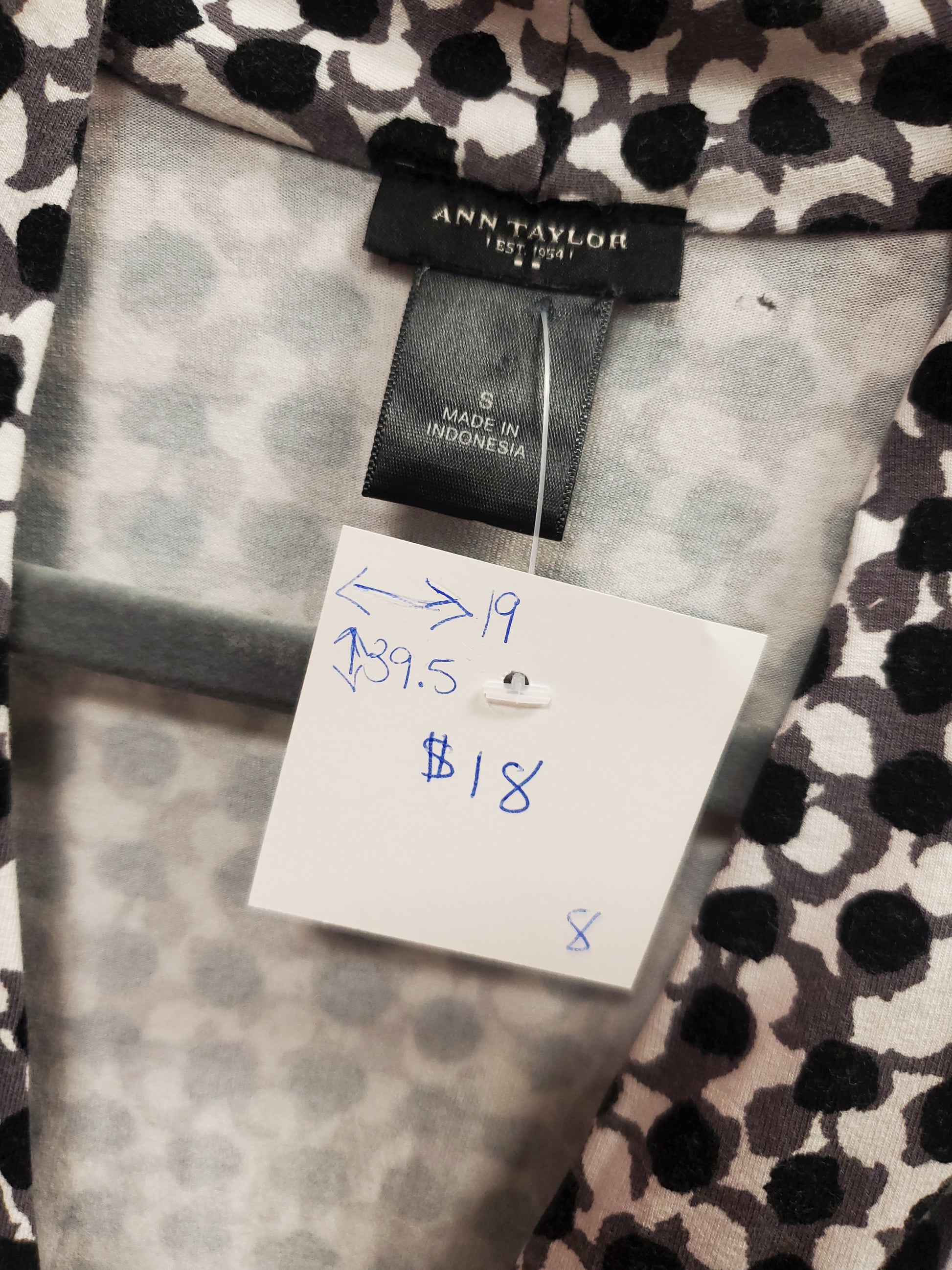 Ann Taylor Black and White Dress. Size S. RS 8 - Scarlett's Riverside Boutique