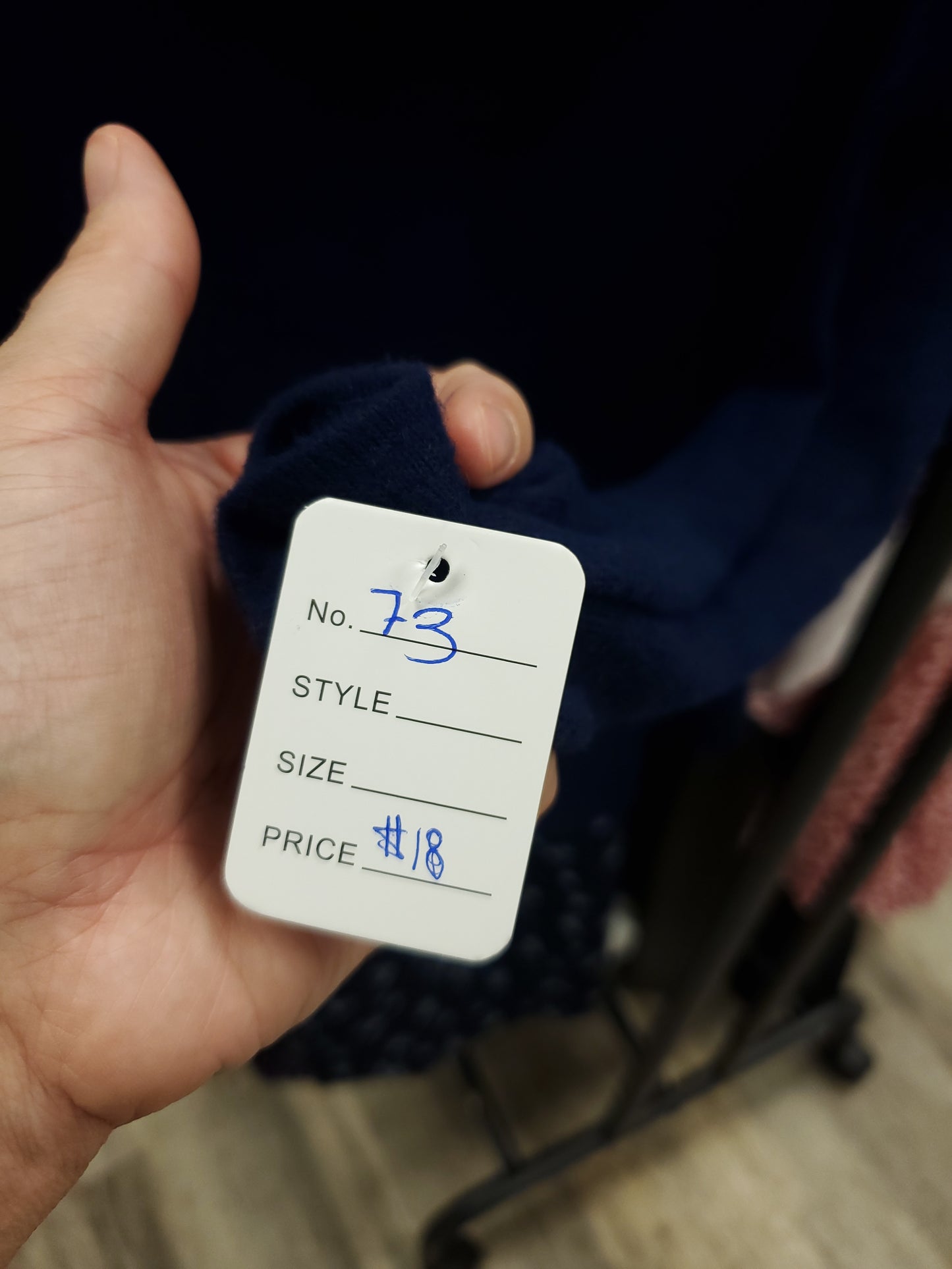 Navy Blue Sweater RS 73 - Scarlett's Riverside Boutique