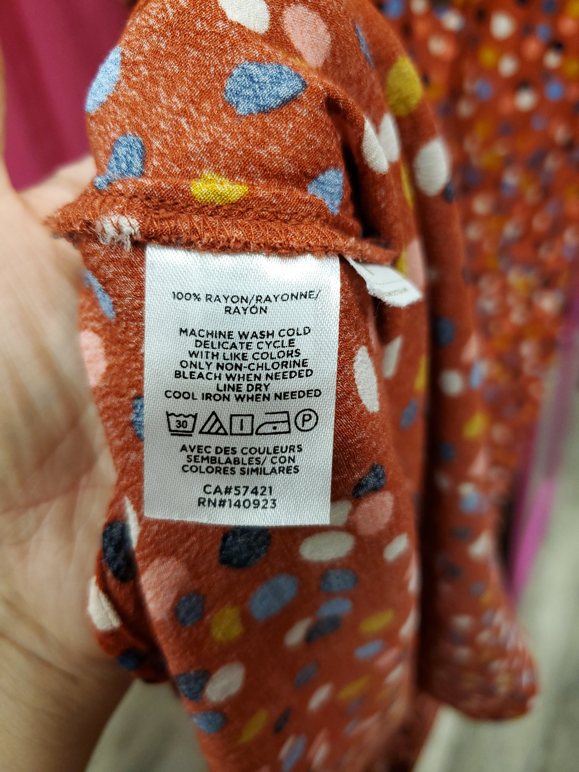 Orange Dress Polka Dot dress, size 6. RS 29 - Scarlett's Riverside Boutique