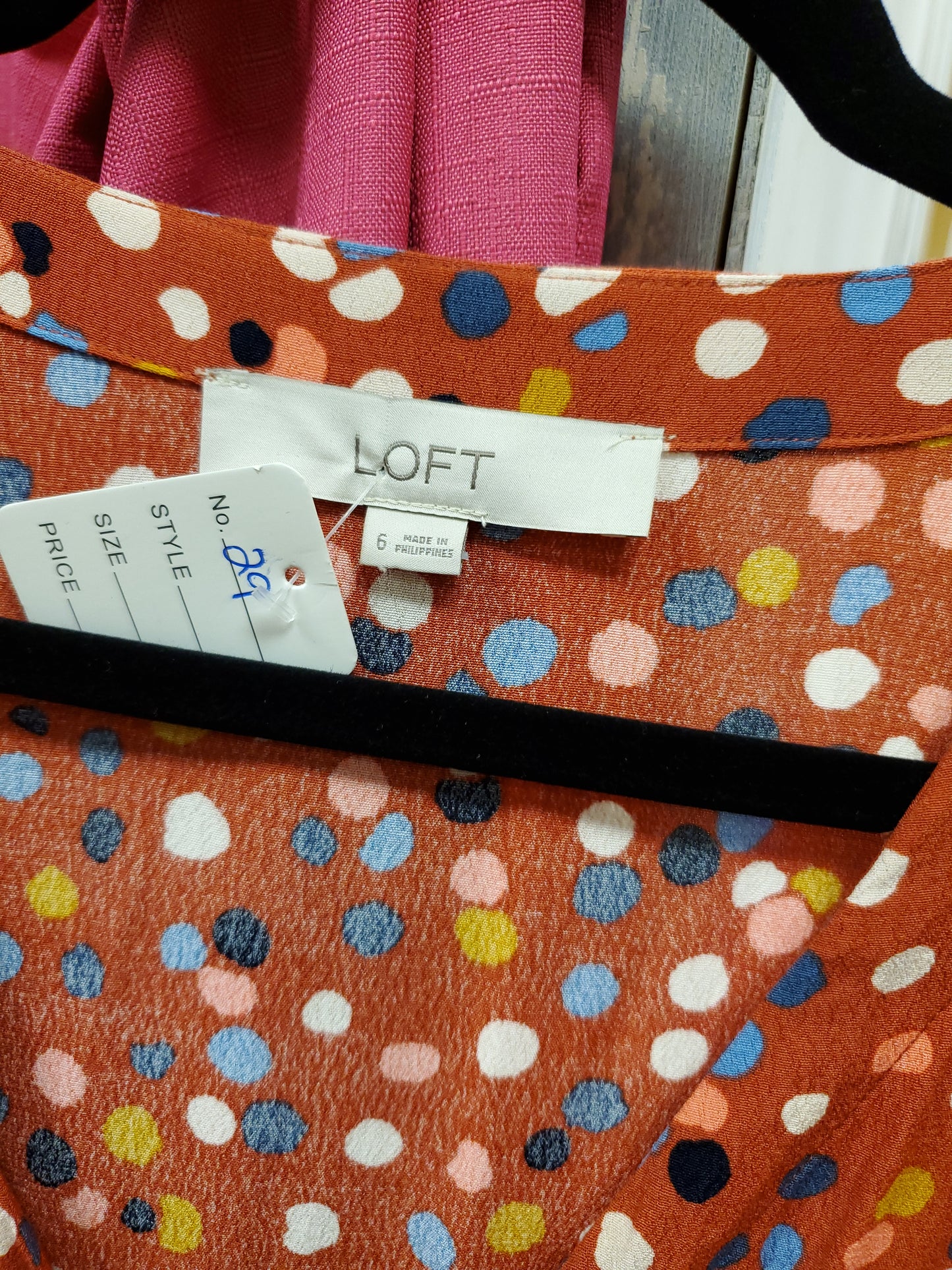 Orange Dress Polka Dot dress, size 6. RS 29 - Scarlett's Riverside Boutique