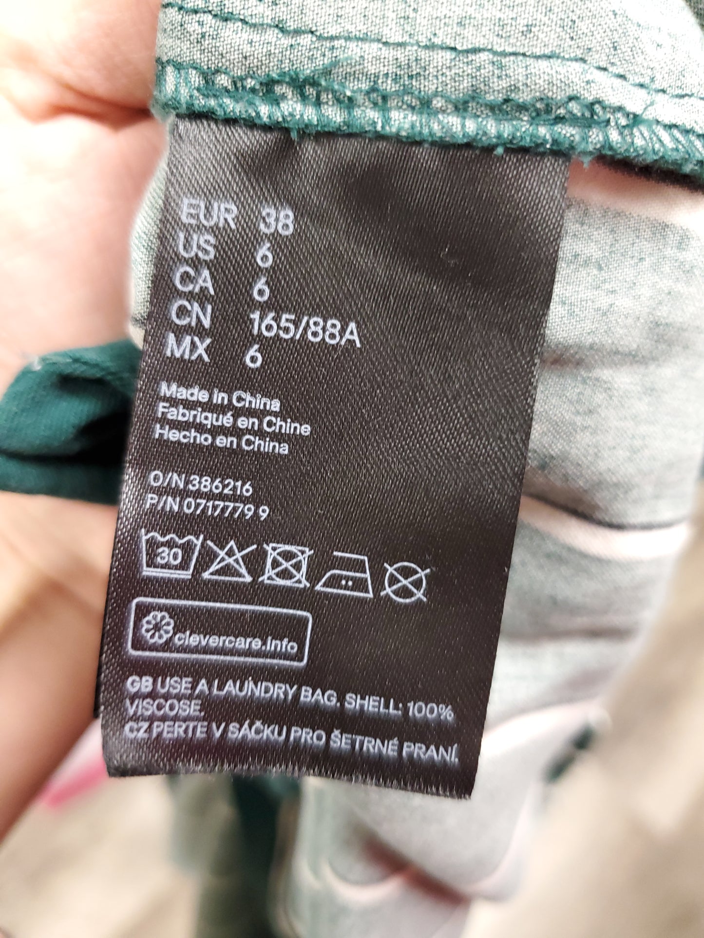 Green Striped H&M Dress RS 29 - Scarlett's Riverside Boutique