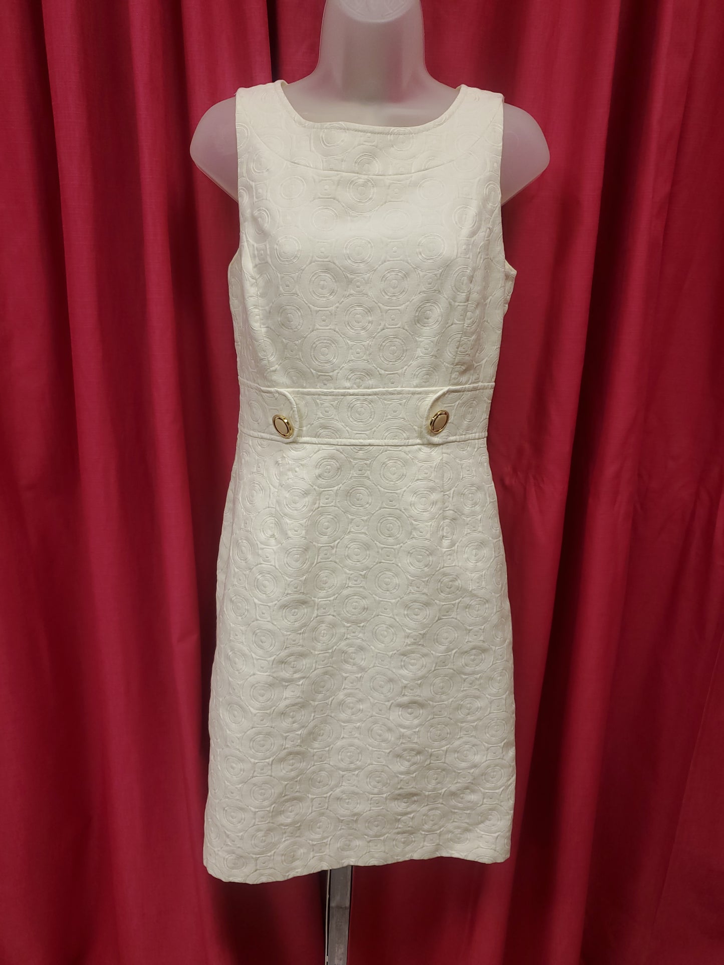 Antonio Melani white dress, size 6. - Scarlett's Riverside Boutique