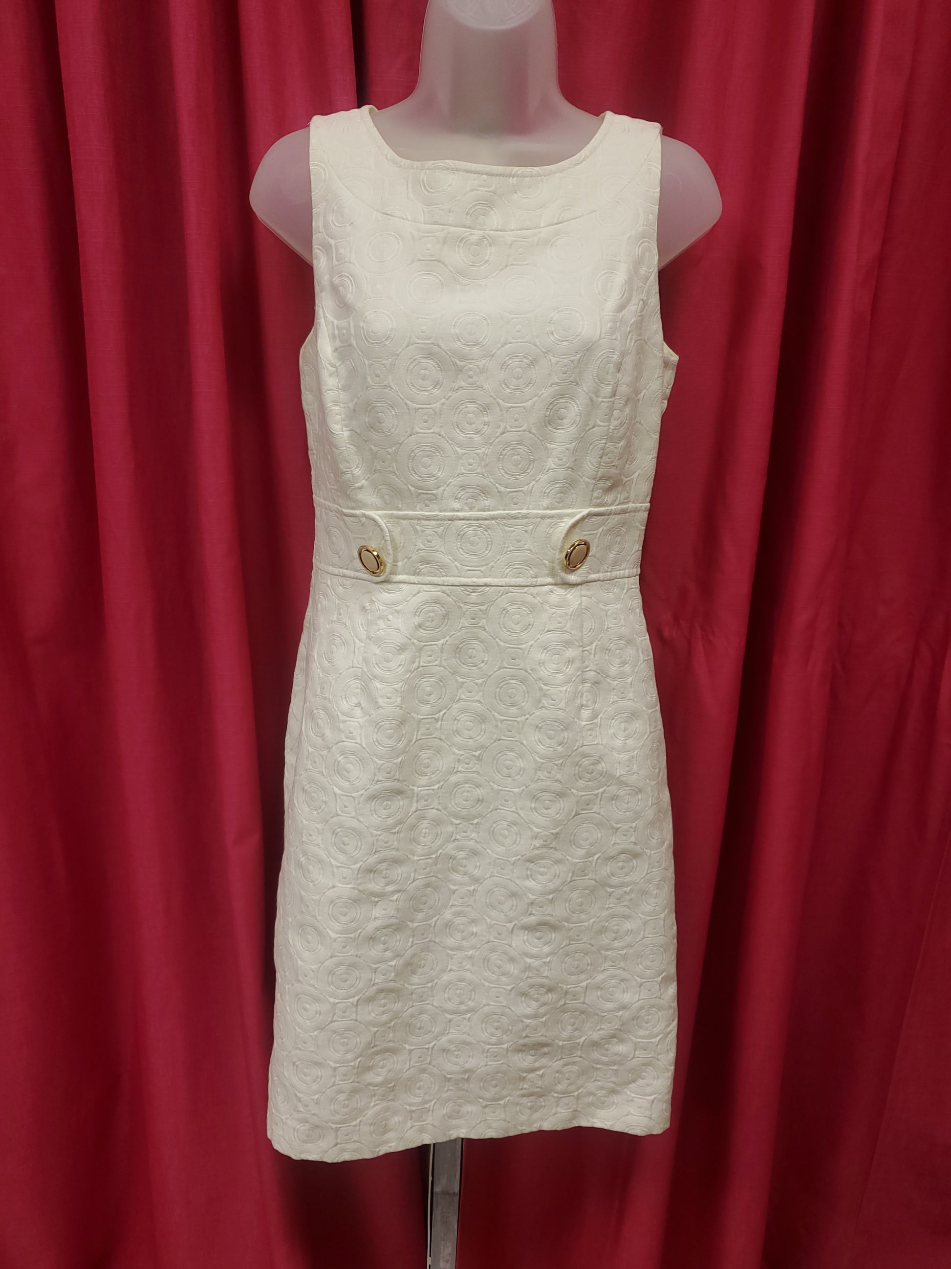 Antonio Melani white dress, size 6. - Scarlett's Riverside Boutique