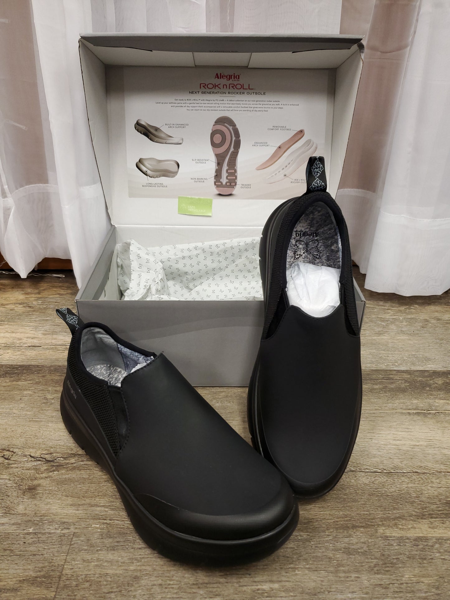 Alegria by PG Lite Black Shoes. Size 11.5-12. RS 80 - Scarlett's Riverside Boutique
