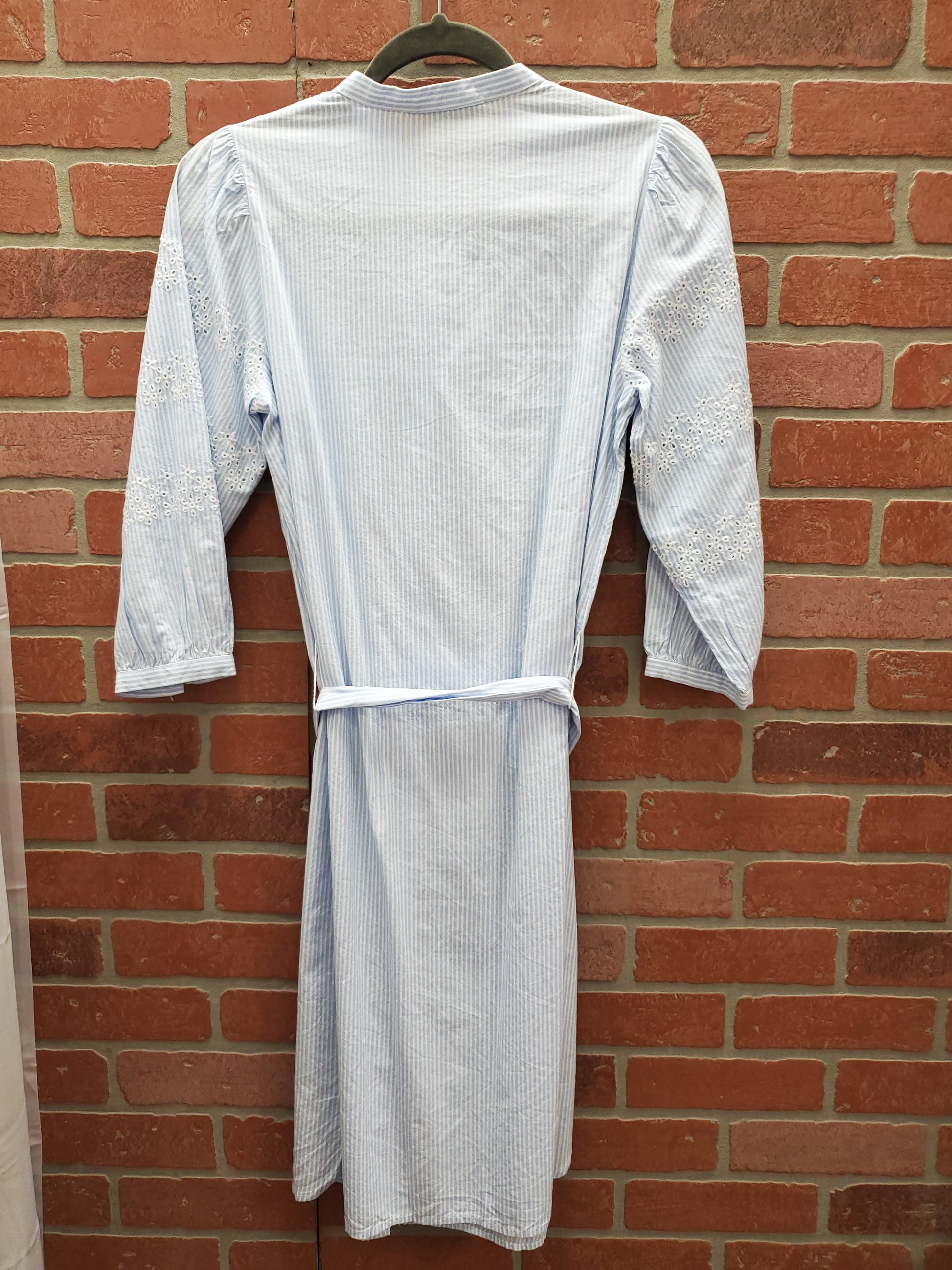 Loft. Blue and White Striped Dress. - Scarlett's Riverside Boutique