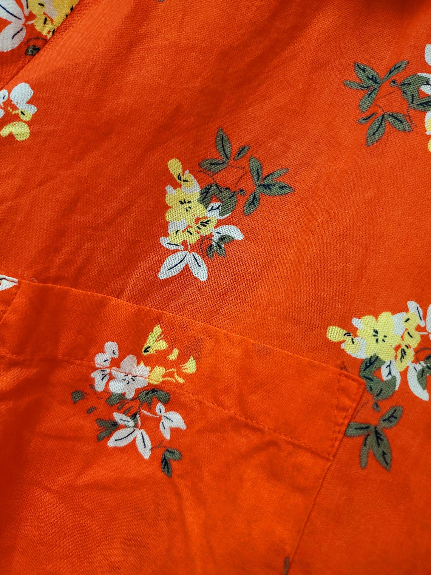Loft. Red floral button down blouse. Size L. RS 29. - Scarlett's Riverside Boutique