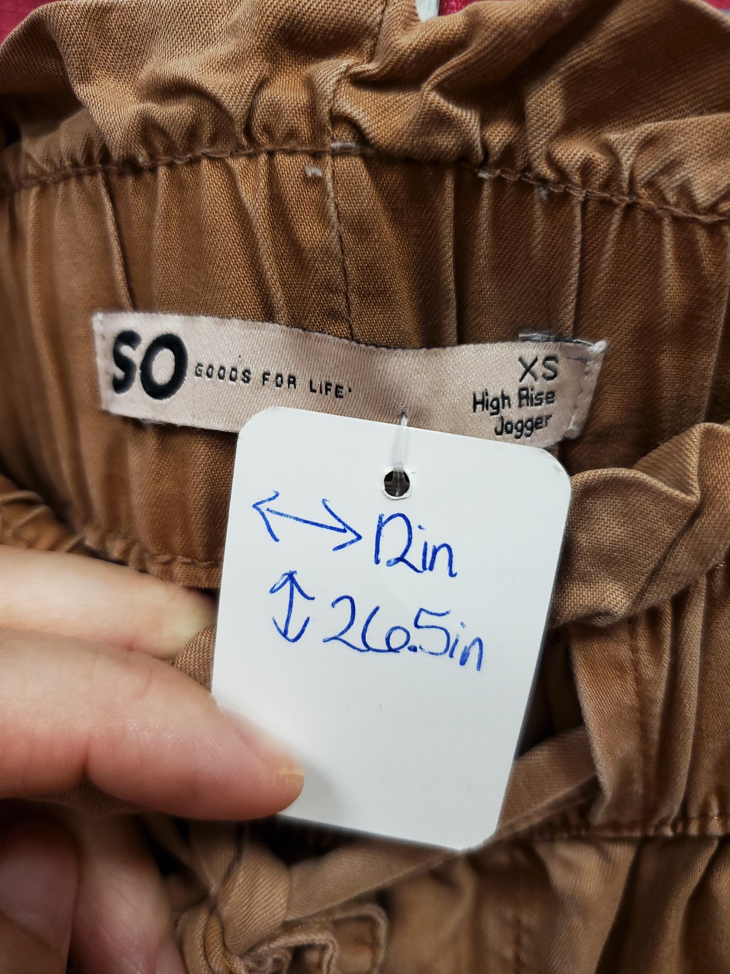 SO Goods For Life Brown Joggers. Size XS. RS 80.