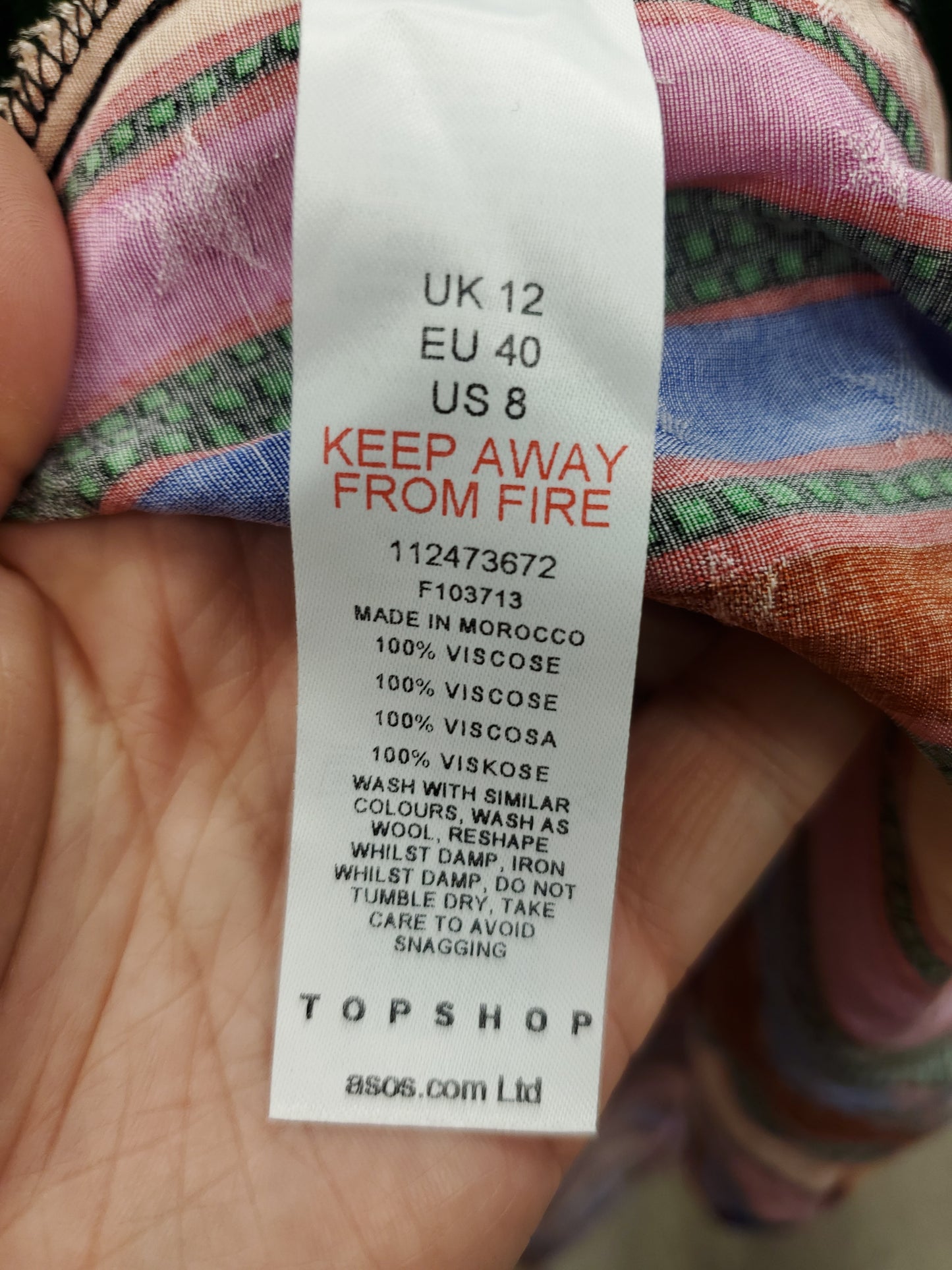 Topshop. Multi color maxi dress. Size 8. RS 29 - Scarlett's Riverside Boutique