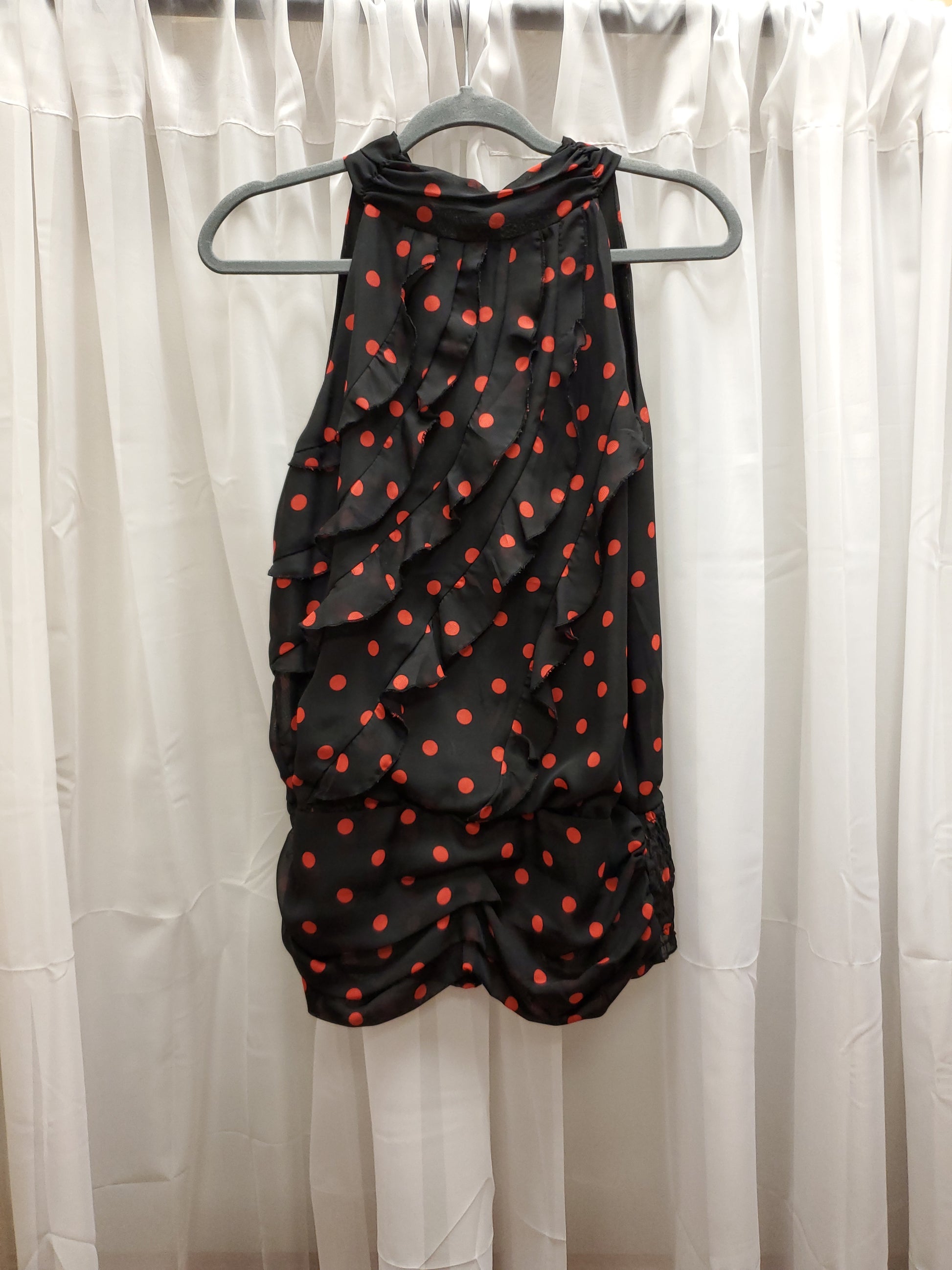 Maurices Black and Red Polka Dot Blouse. Size L. RS 9. - Scarlett's Riverside Boutique