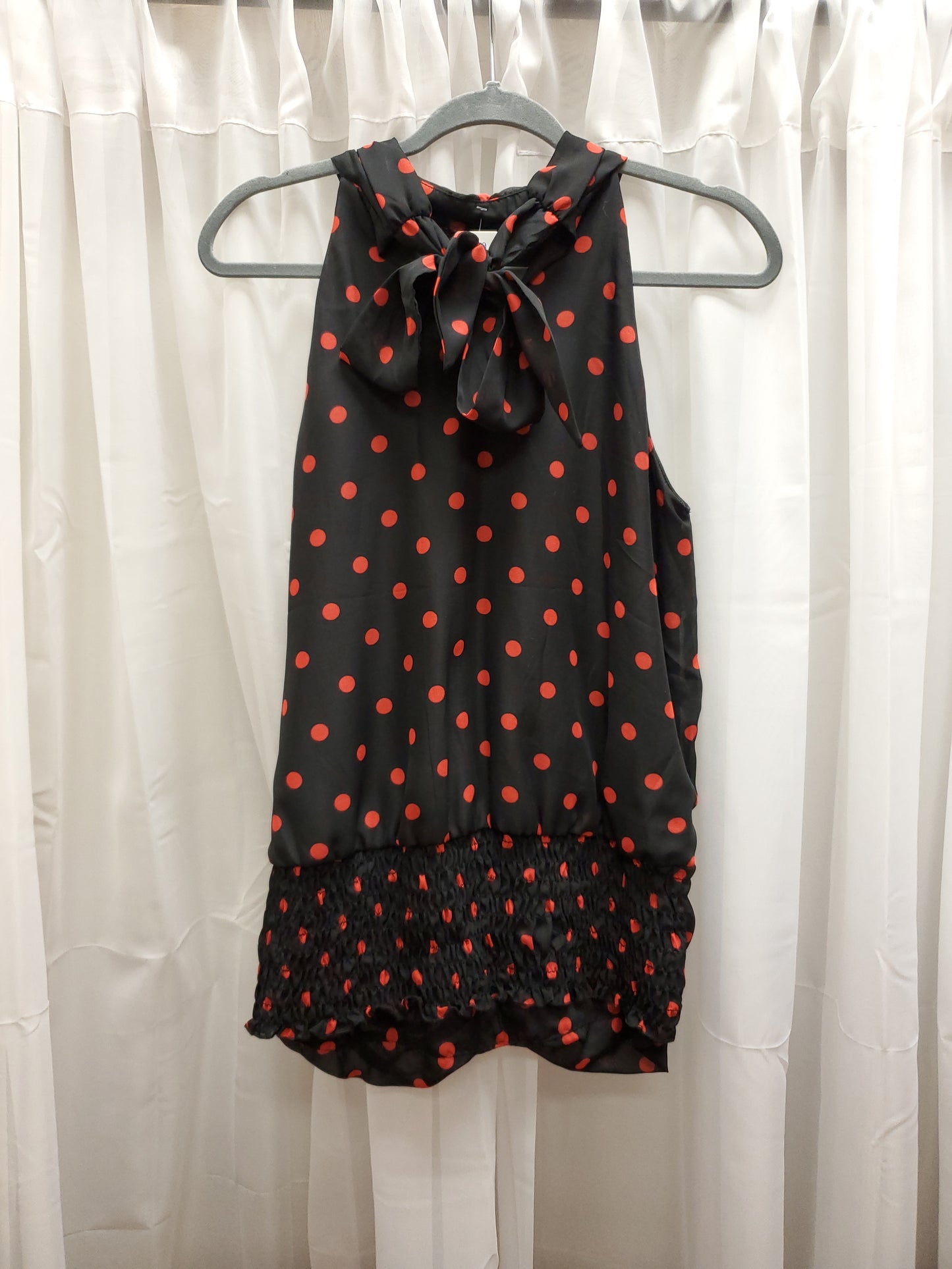 Maurices Black and Red Polka Dot Blouse. Size L. RS 9. - Scarlett's Riverside Boutique