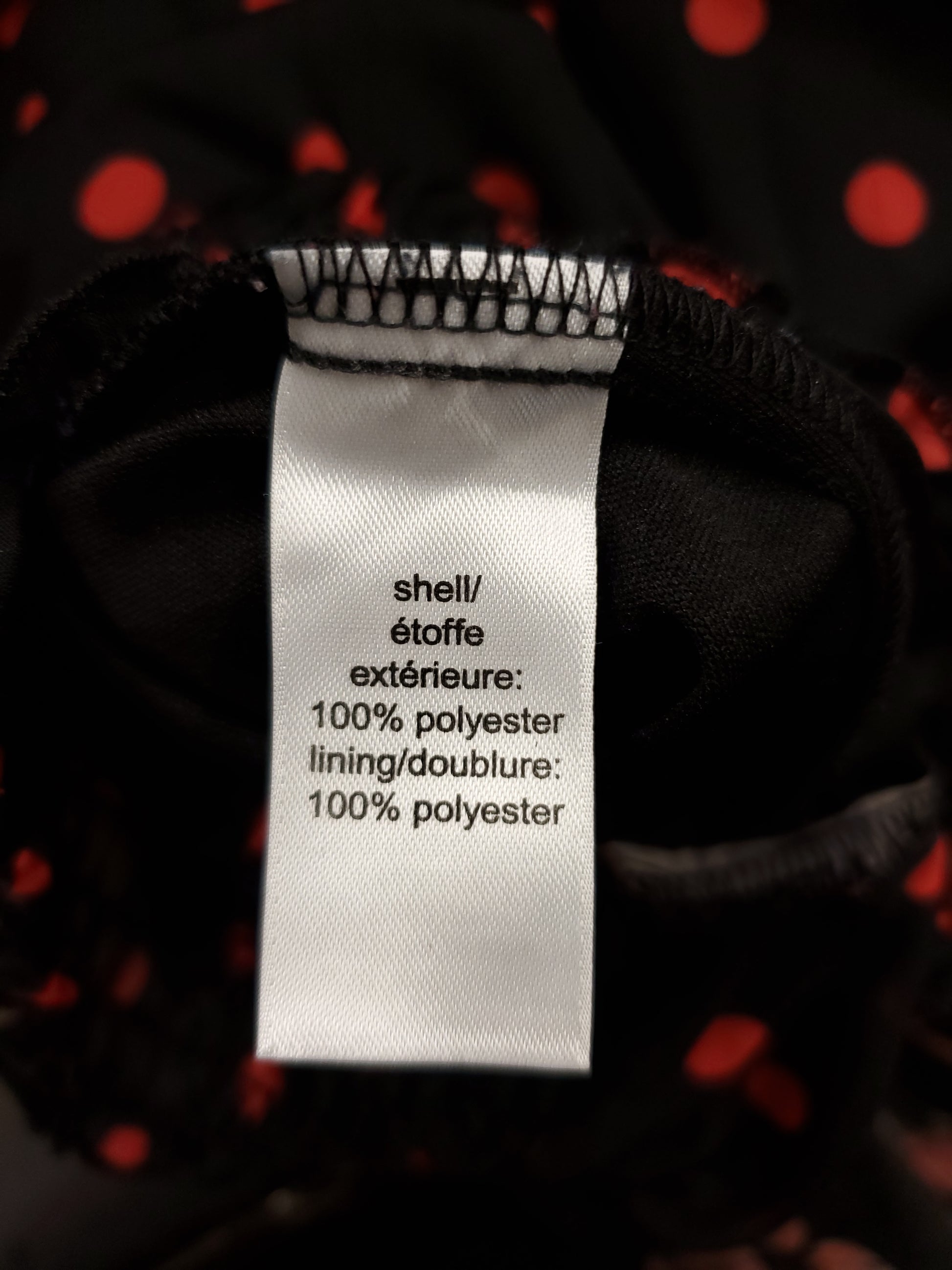 Maurices Black and Red Polka Dot Blouse. Size L. RS 9. - Scarlett's Riverside Boutique