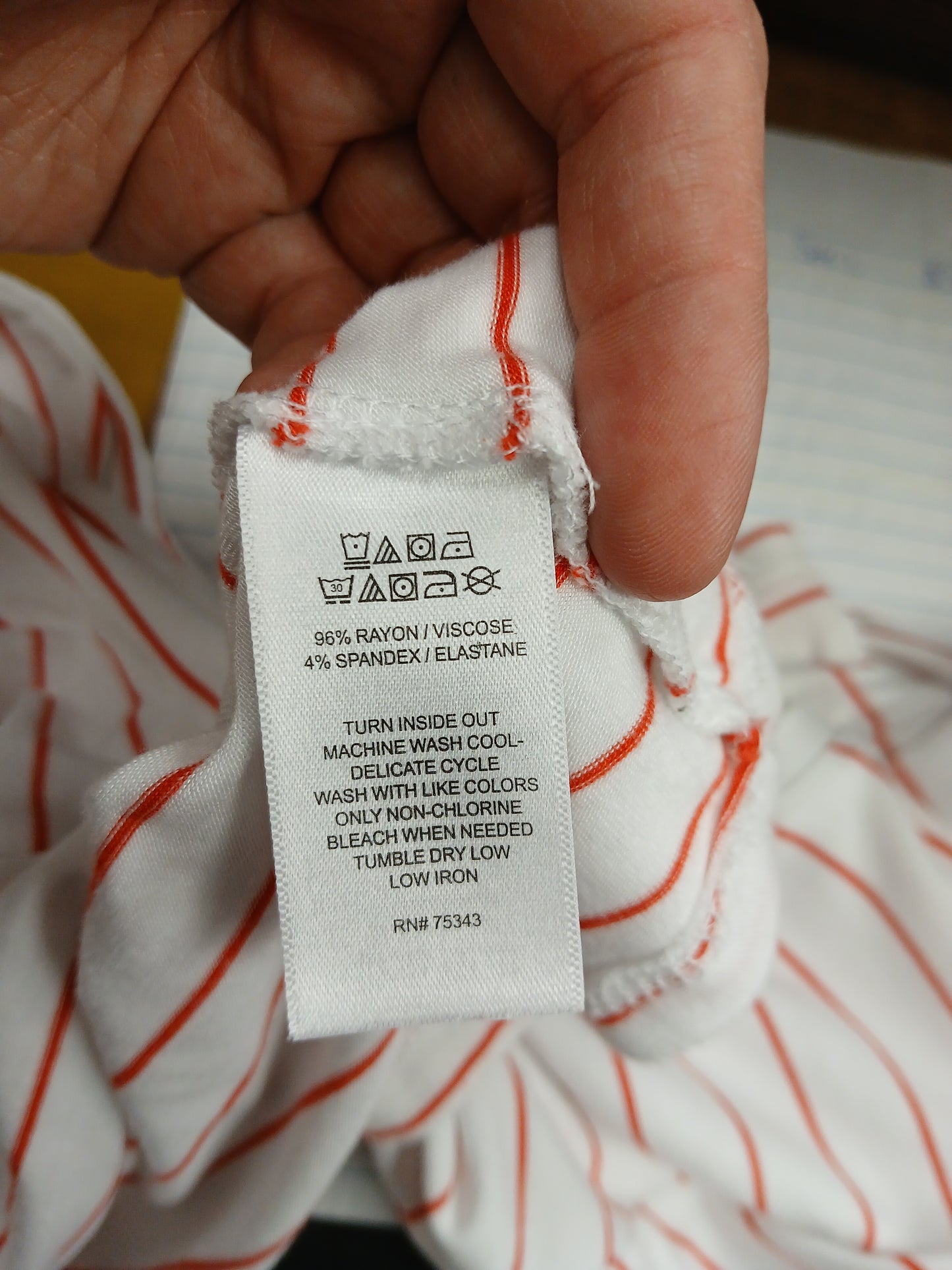 Rachel Zoe White w/Red Striped Shirt. Size M. RS 9. - Scarlett's Riverside Boutique