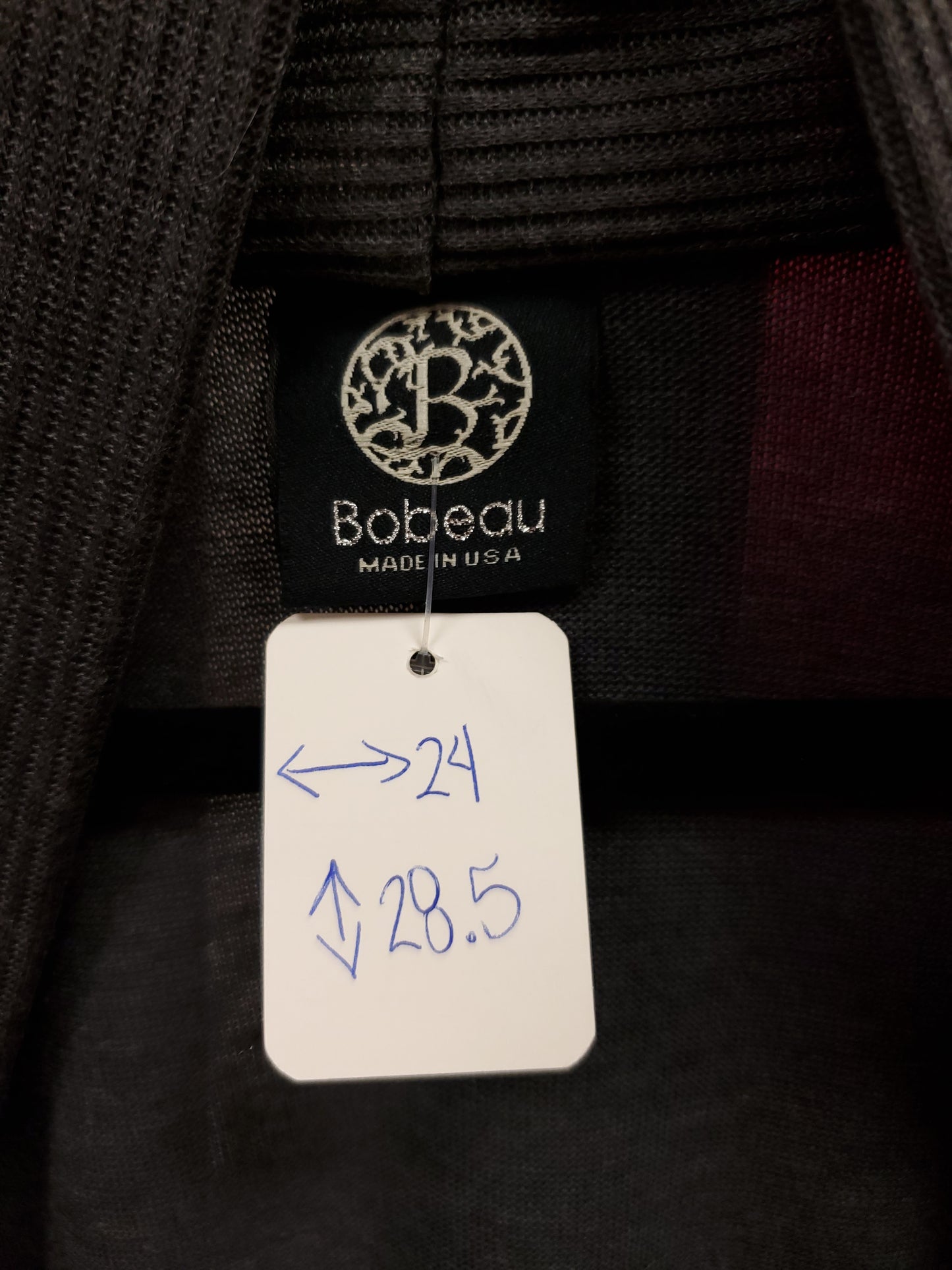 Bobeau Charcoal Cardigan. Size L. RS 1 - Scarlett's Riverside Boutique