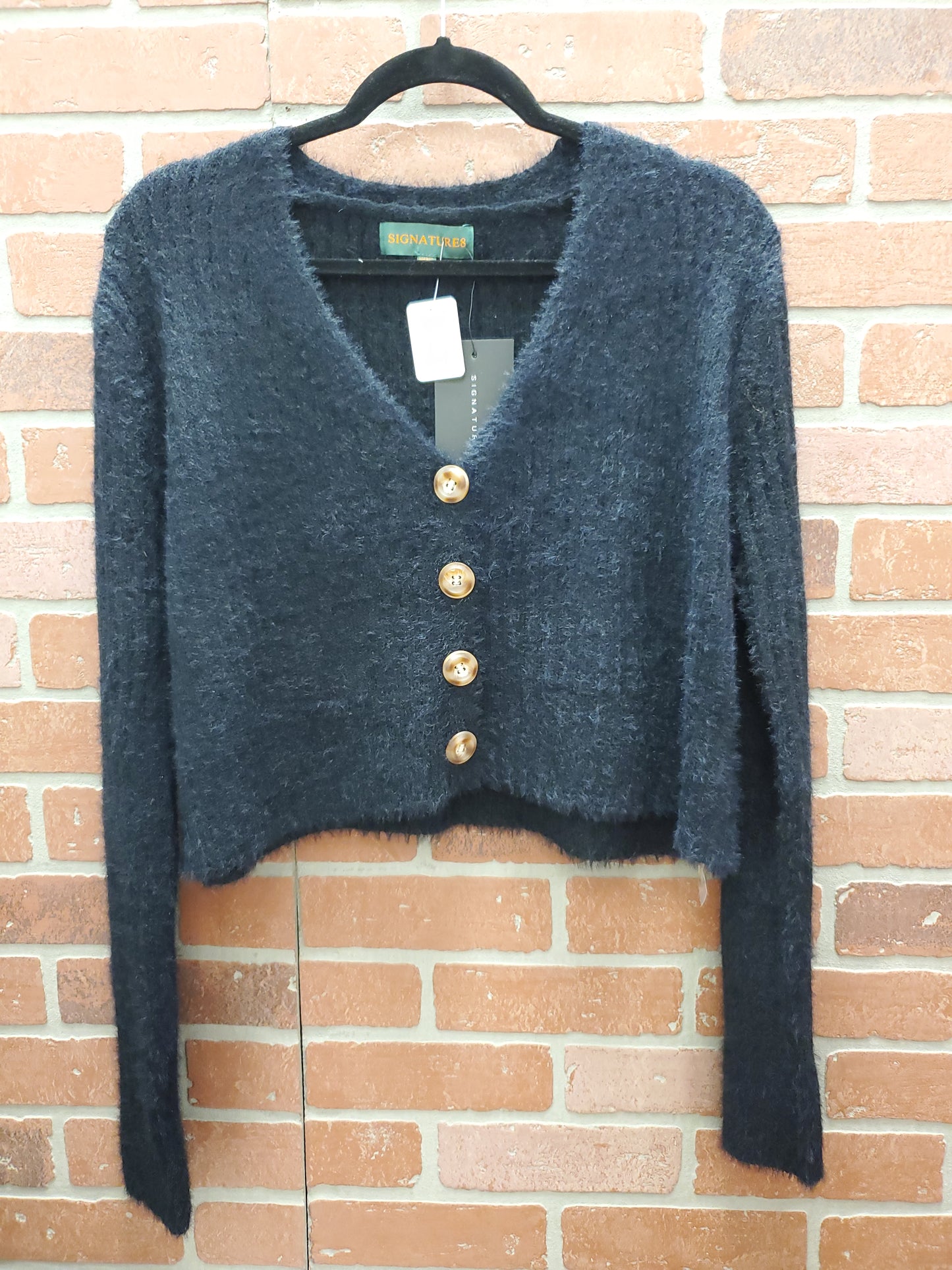 Signature8 Black Crop Sweater. Size S. RS 81 - Scarlett's Riverside Boutique