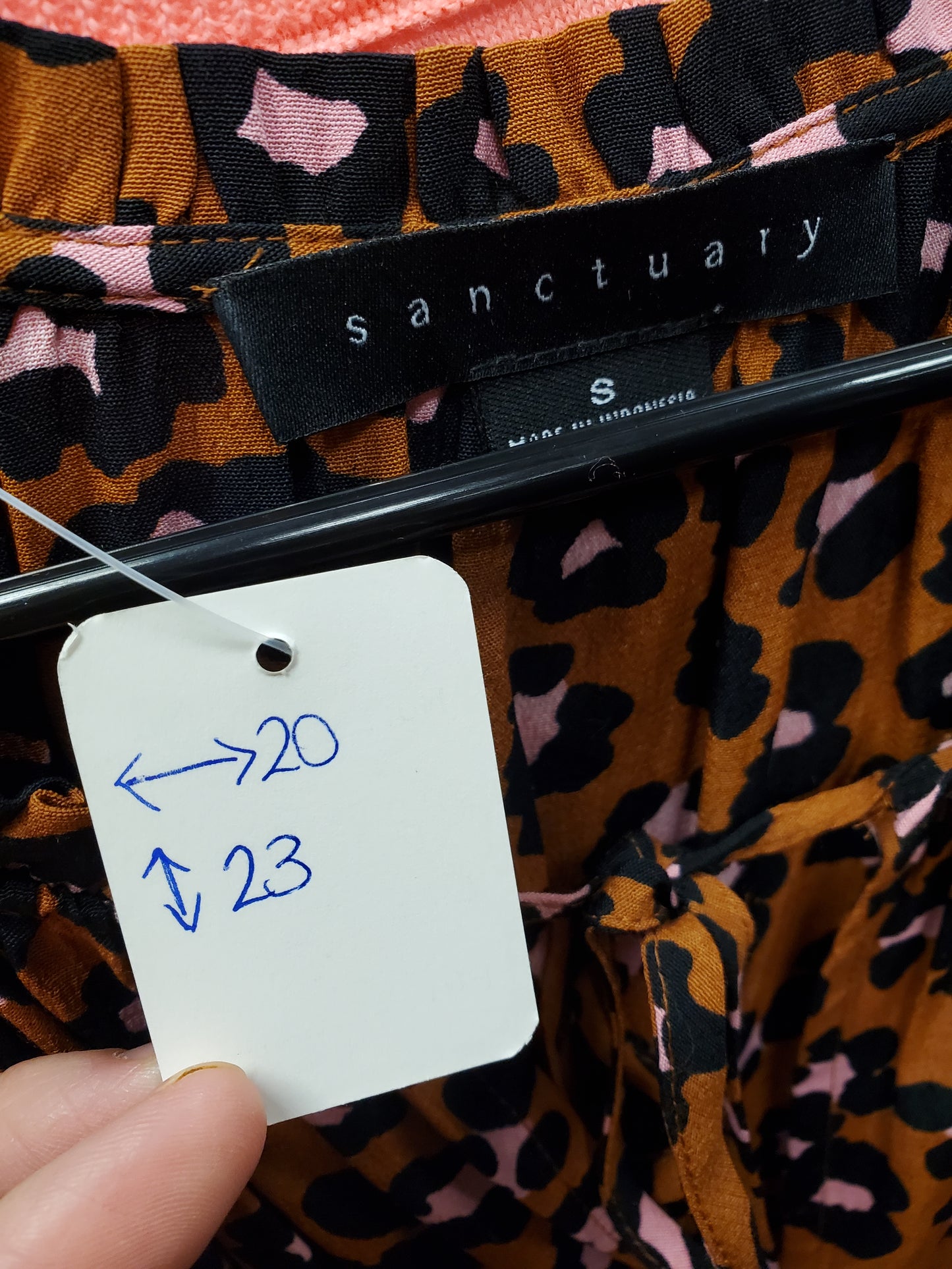 Sanctuary Animal Print Blouse. Size S. RS 81 - Scarlett's Riverside Boutique