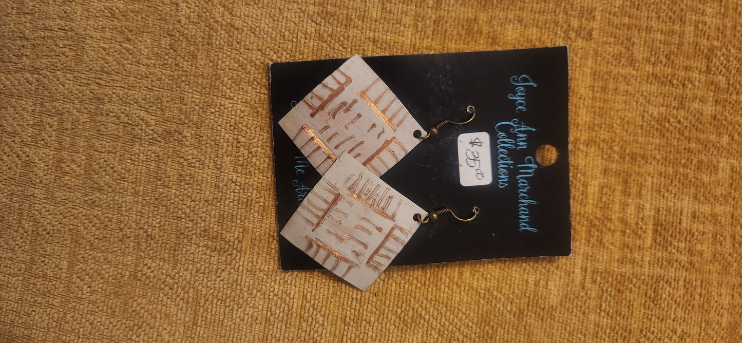 IMA #7 Sandstone Rec. Earrings - Scarlett's Riverside Boutique