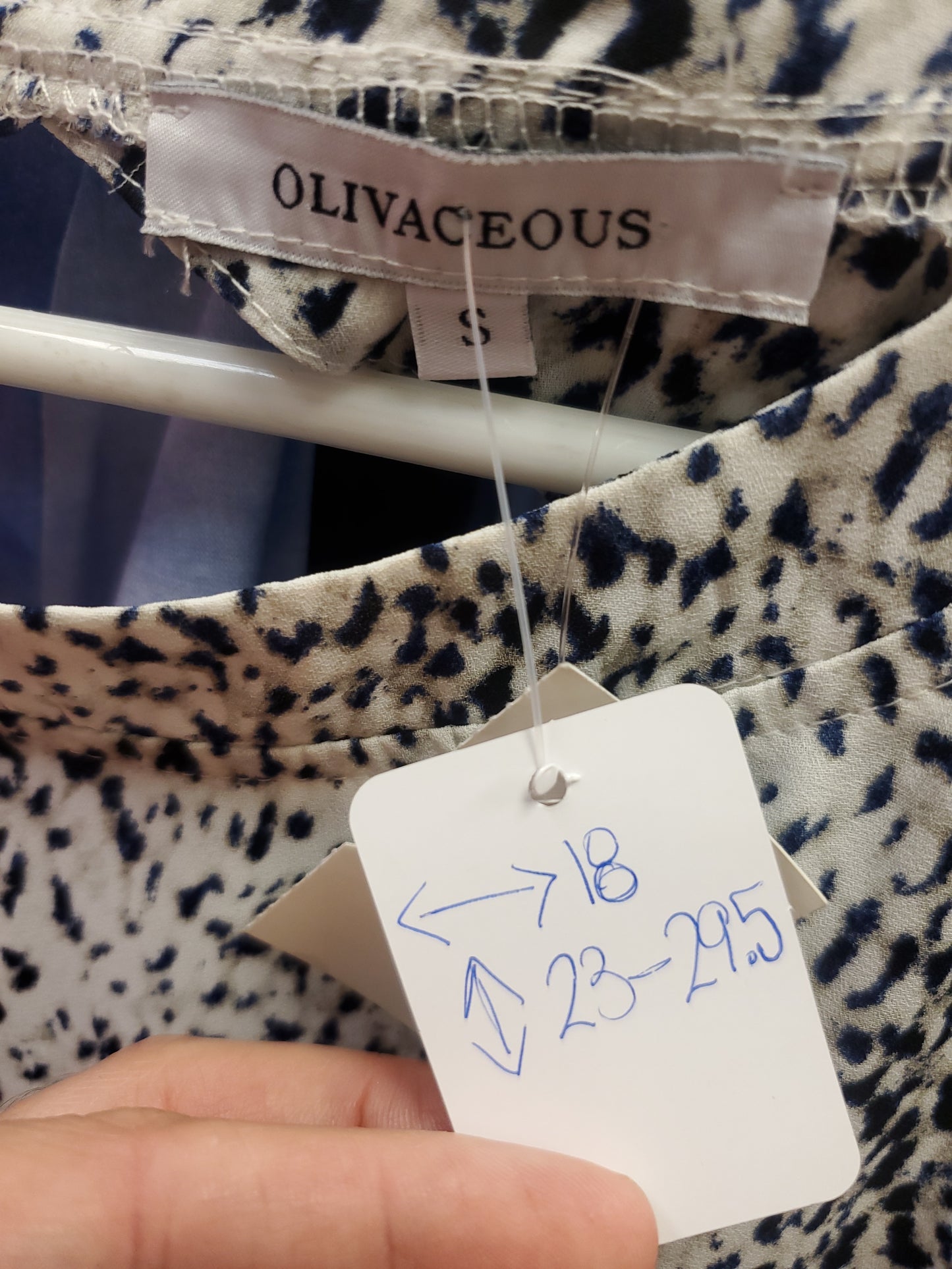 Olivaceous Animal Print Blouse. Size S. RS 81 - Scarlett's Riverside Boutique