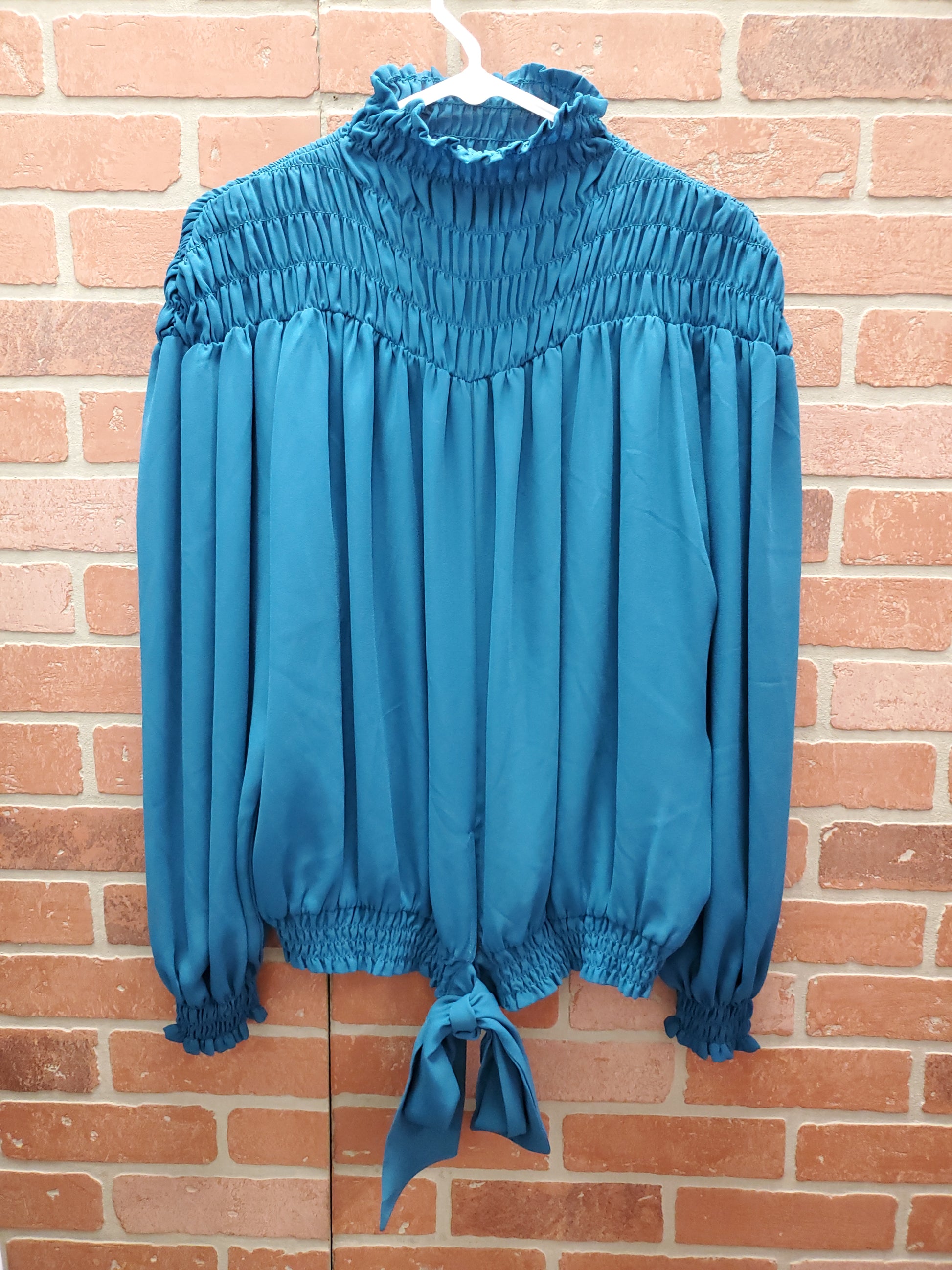 Venus Blue Blouse. Size M. RS 11 - Scarlett's Riverside Boutique