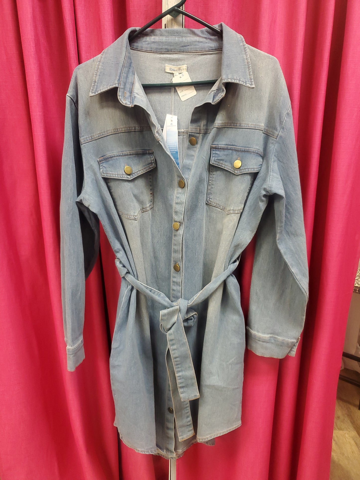 Elsie & Zoey Denim Dress. Size M/L. RS 11. - Scarlett's Riverside Boutique