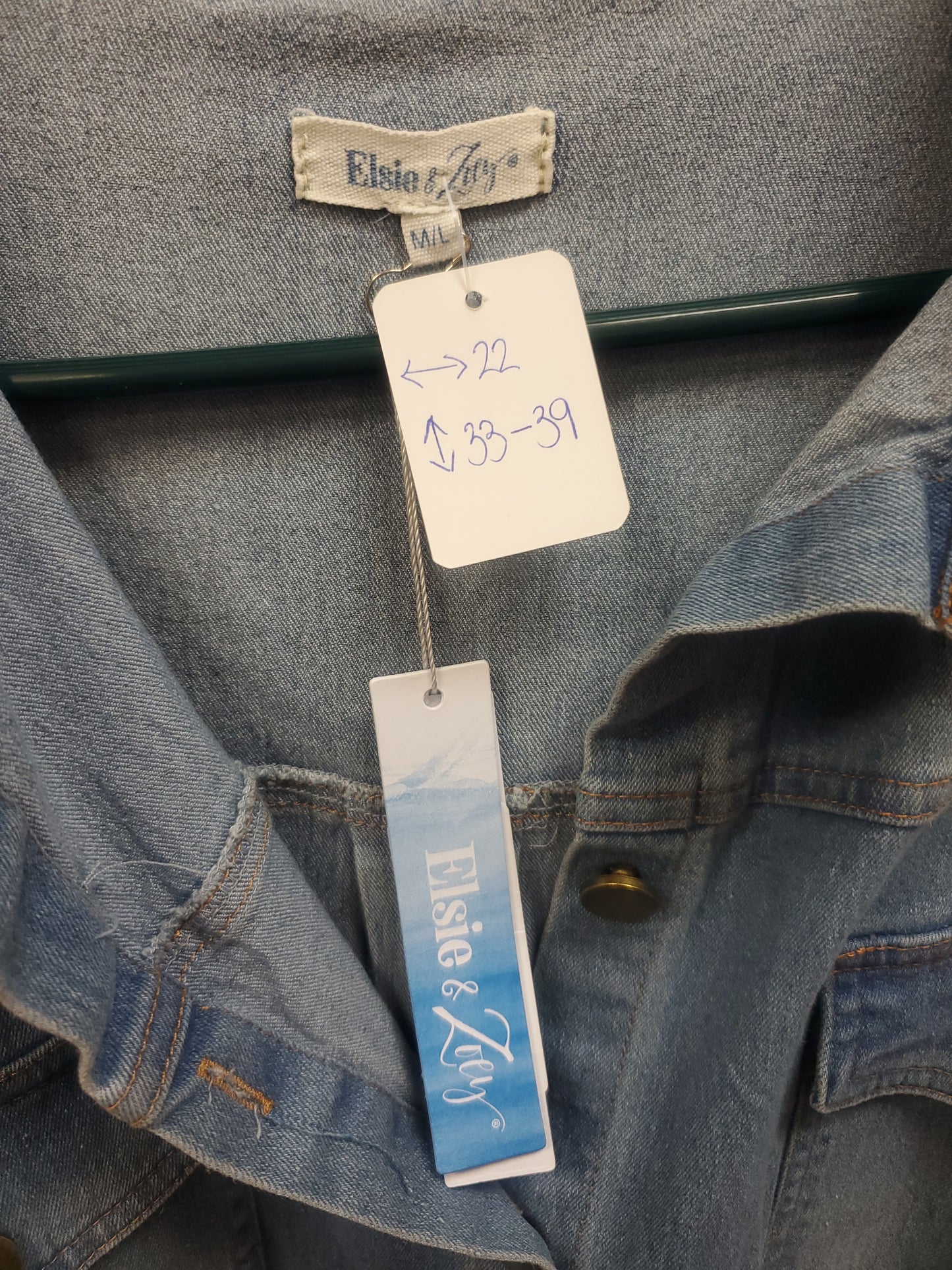 Elsie & Zoey Denim Dress. Size M/L. RS 11. - Scarlett's Riverside Boutique