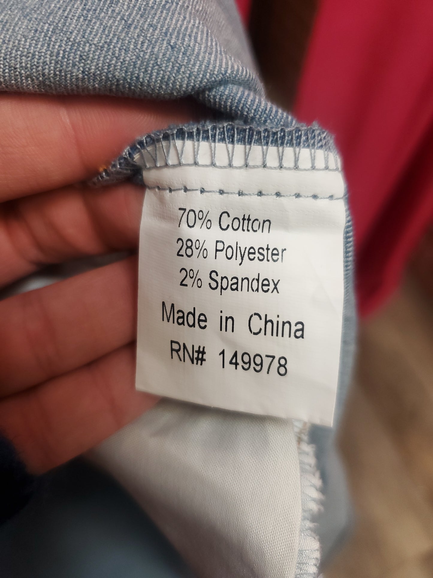 Elsie & Zoey Denim Dress. Size M/L. RS 11. - Scarlett's Riverside Boutique