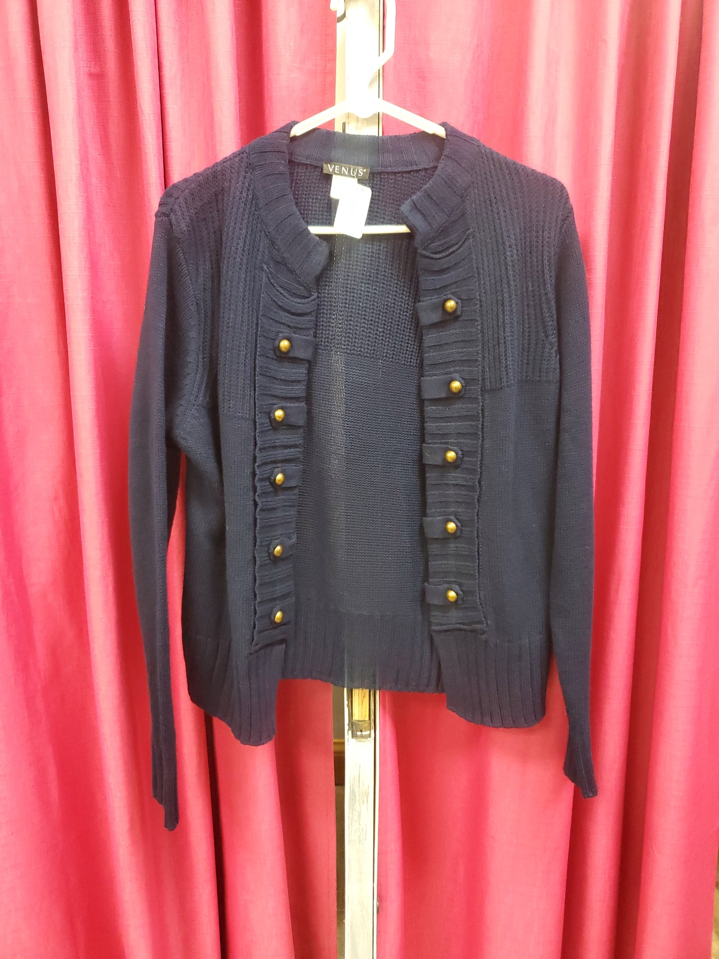 Venus Navy Sweater. Size M. RS 11 - Scarlett's Riverside Boutique