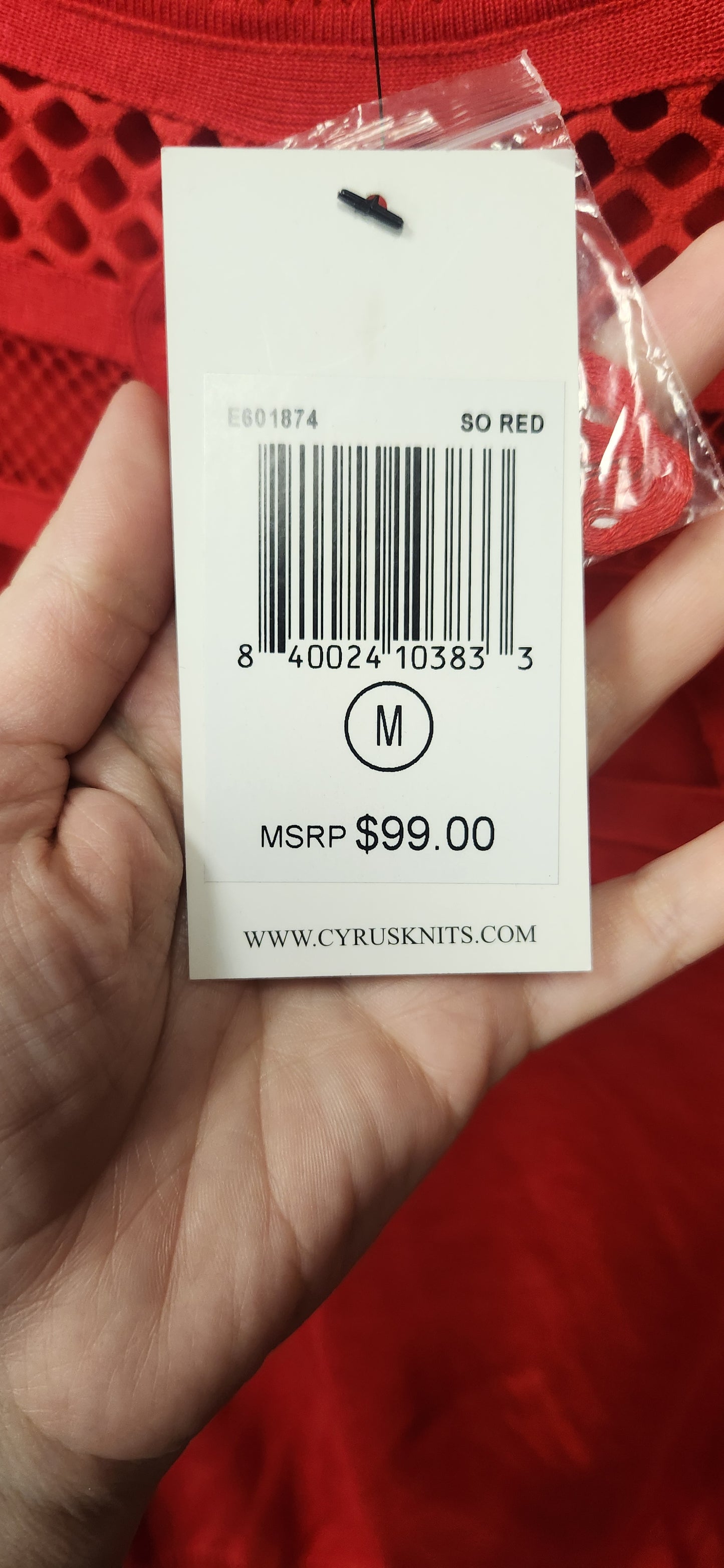 Cyrus Red Sweater Medium - Scarlett's Riverside Boutique