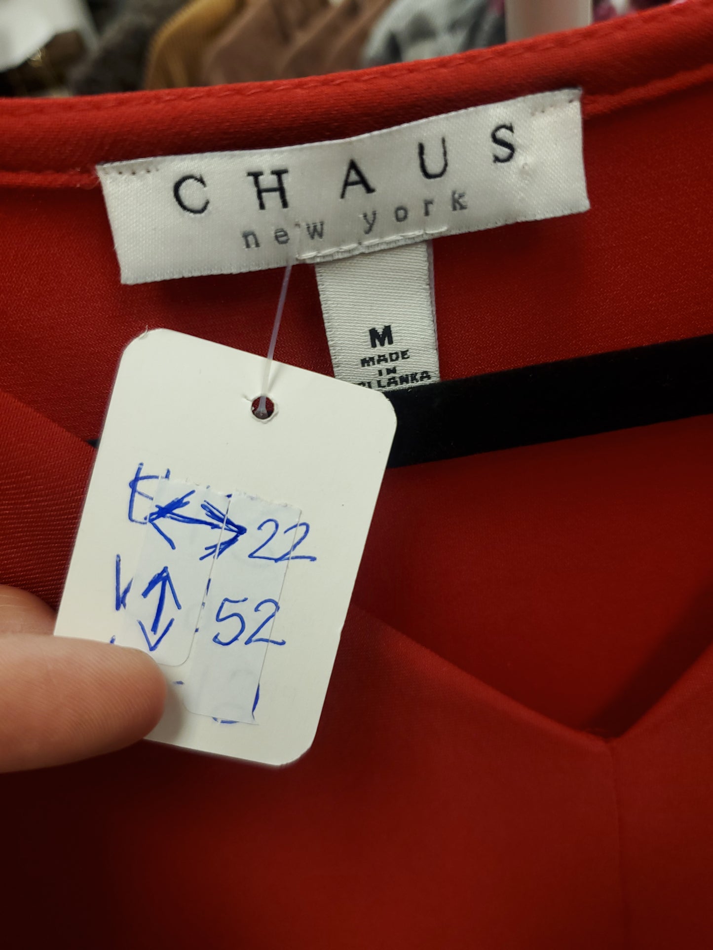 Chaus New York Red Midi Dress. Size M. RS 87 - Scarlett's Riverside Boutique