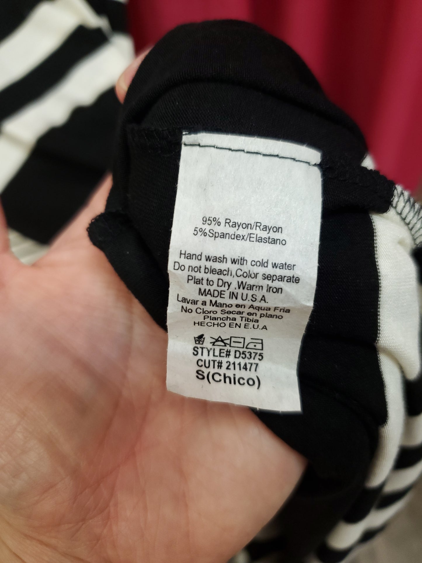 Annabelle Black and White Striped Dress. Size S. RS 89 - Scarlett's Riverside Boutique