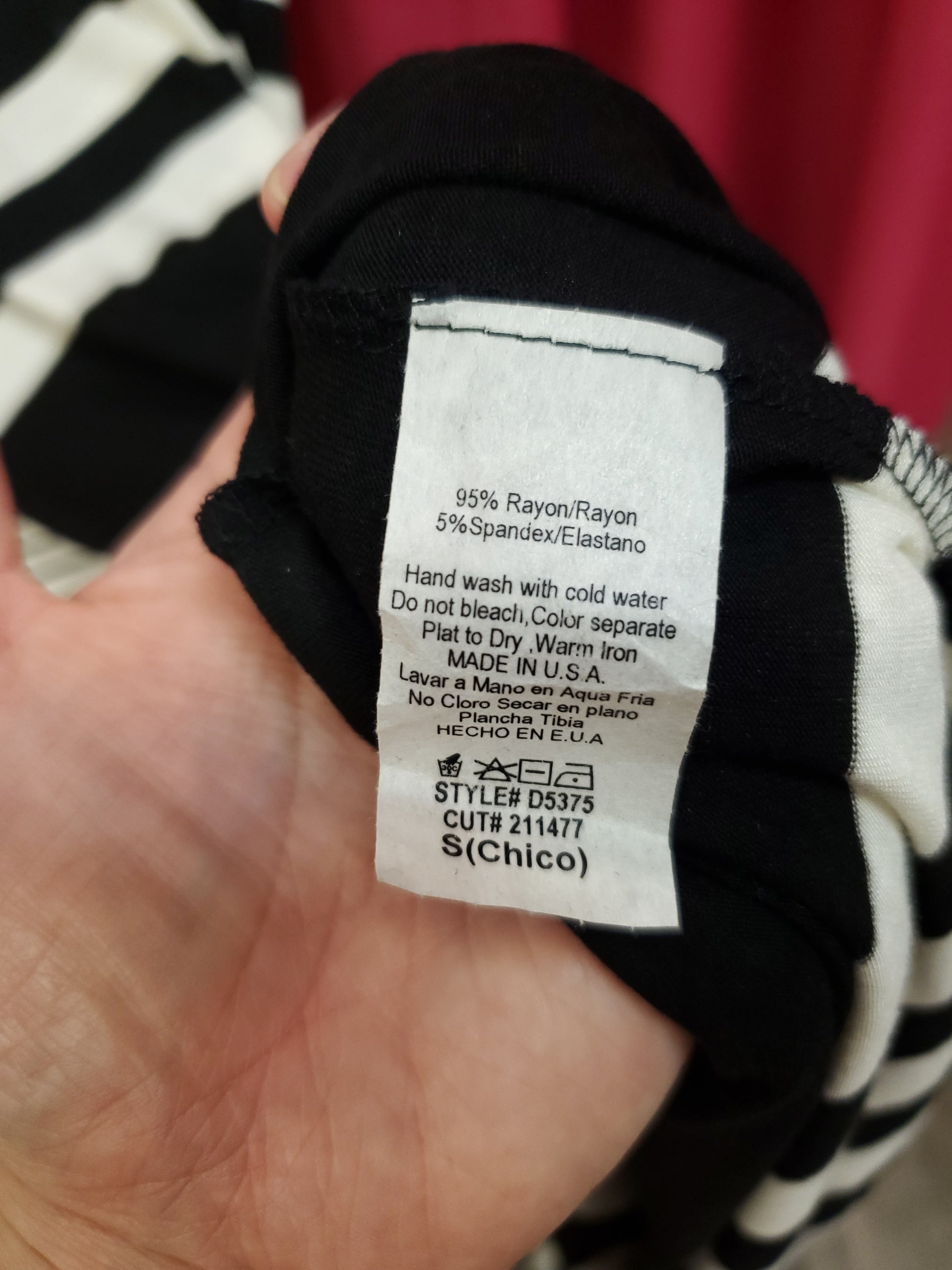 Annabelle Black and White Striped Dress. Size S. RS 89 - Scarlett's Riverside Boutique