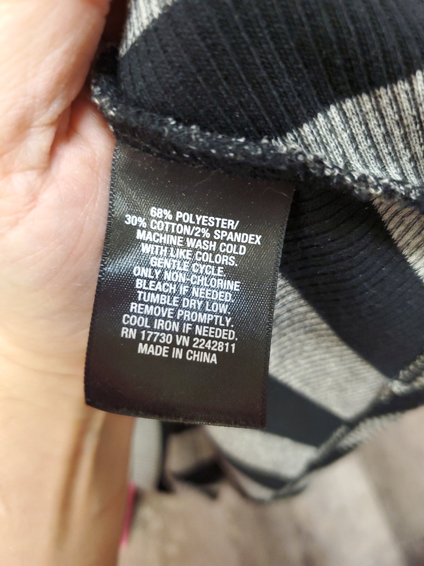 Mossimo Black and Grey Striped Dress. Size L. RS 89 - Scarlett's Riverside Boutique