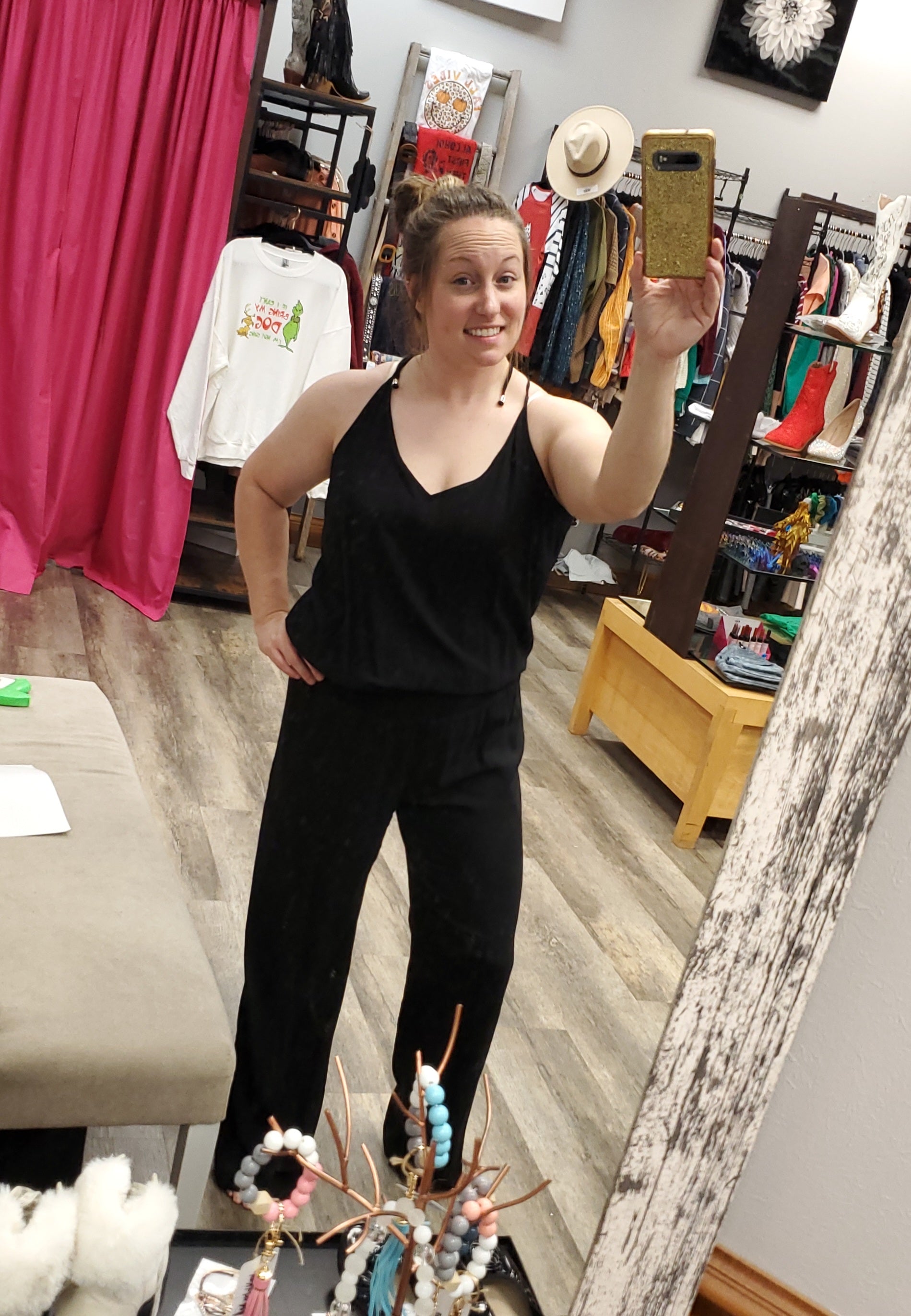 INC Black Jumpsuit. Size L. RS 87 - Scarlett's Riverside Boutique