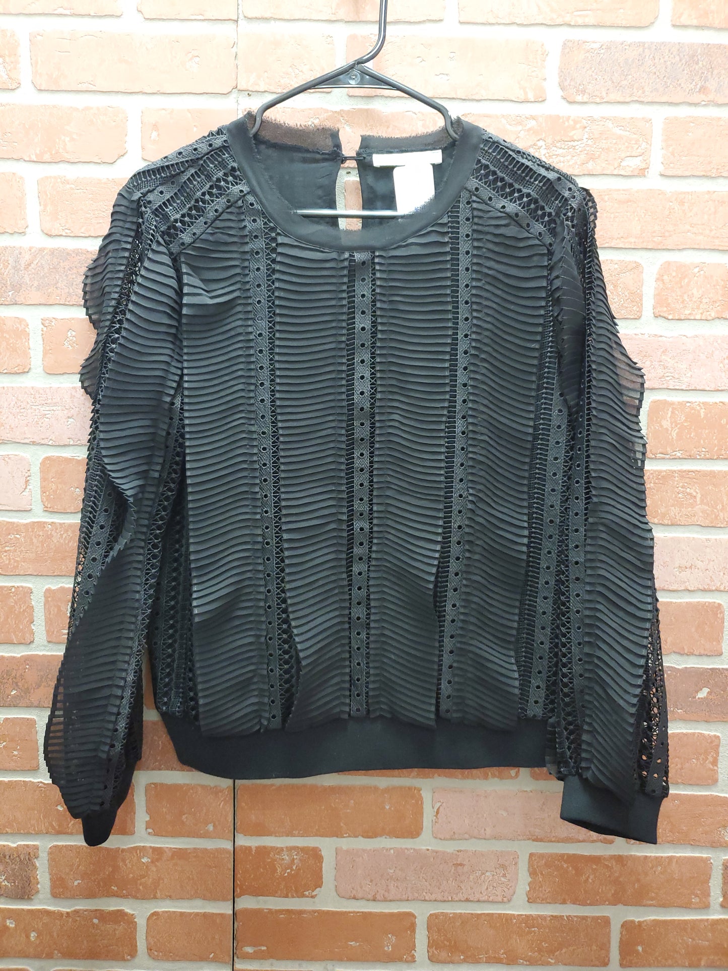 Daniel Rainn Black Lace Blouse. Size S. RS 81 - Scarlett's Riverside Boutique