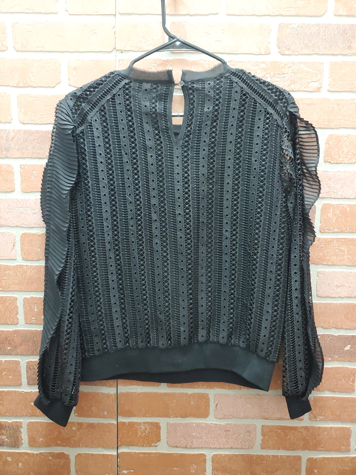 Daniel Rainn Black Lace Blouse. Size S. RS 81 - Scarlett's Riverside Boutique